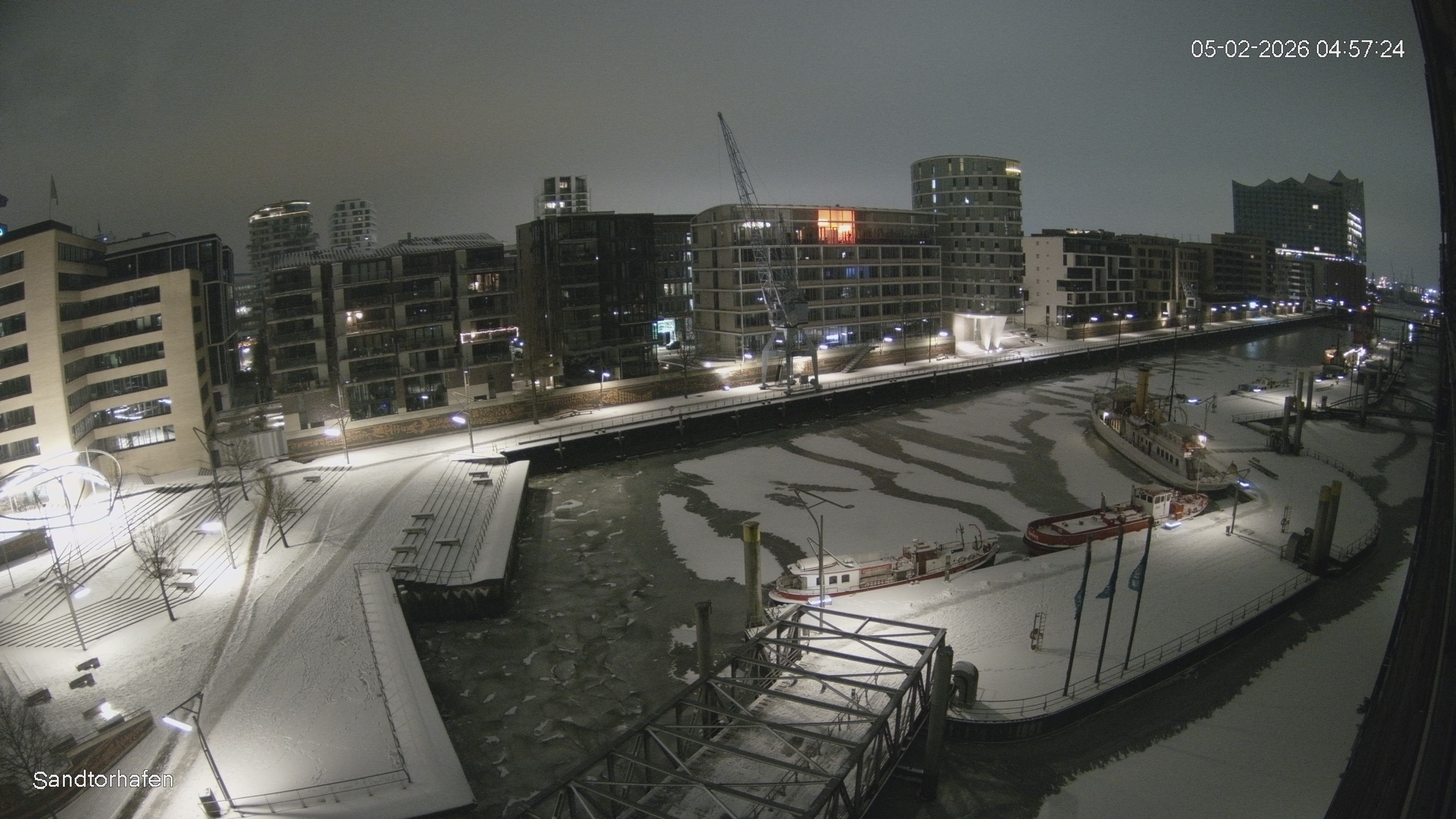 Archiv Foto Webcam Hamburg: HafenCity und Elbphilharmonie