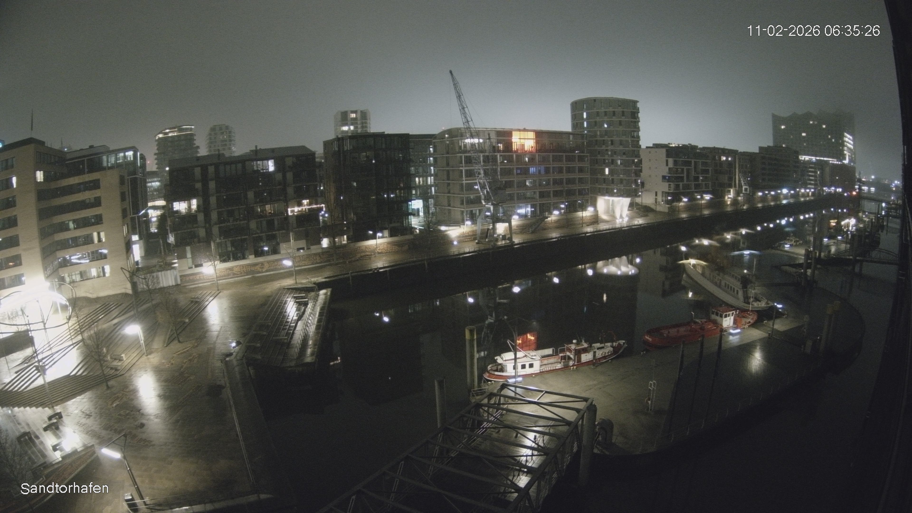 Archiv Foto Webcam Hamburg: HafenCity und Elbphilharmonie