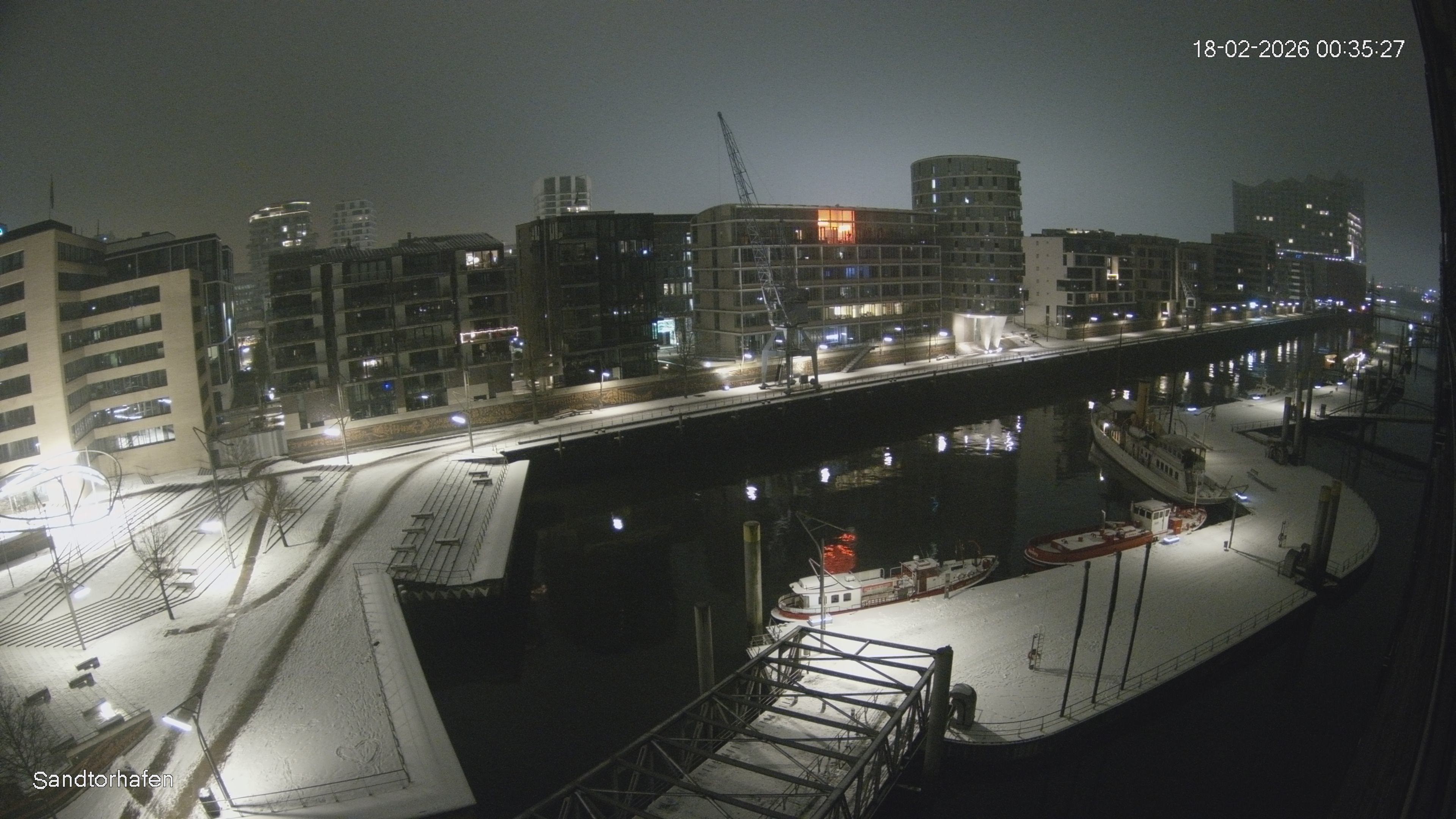 Archiv Foto Webcam Hamburg: HafenCity und Elbphilharmonie