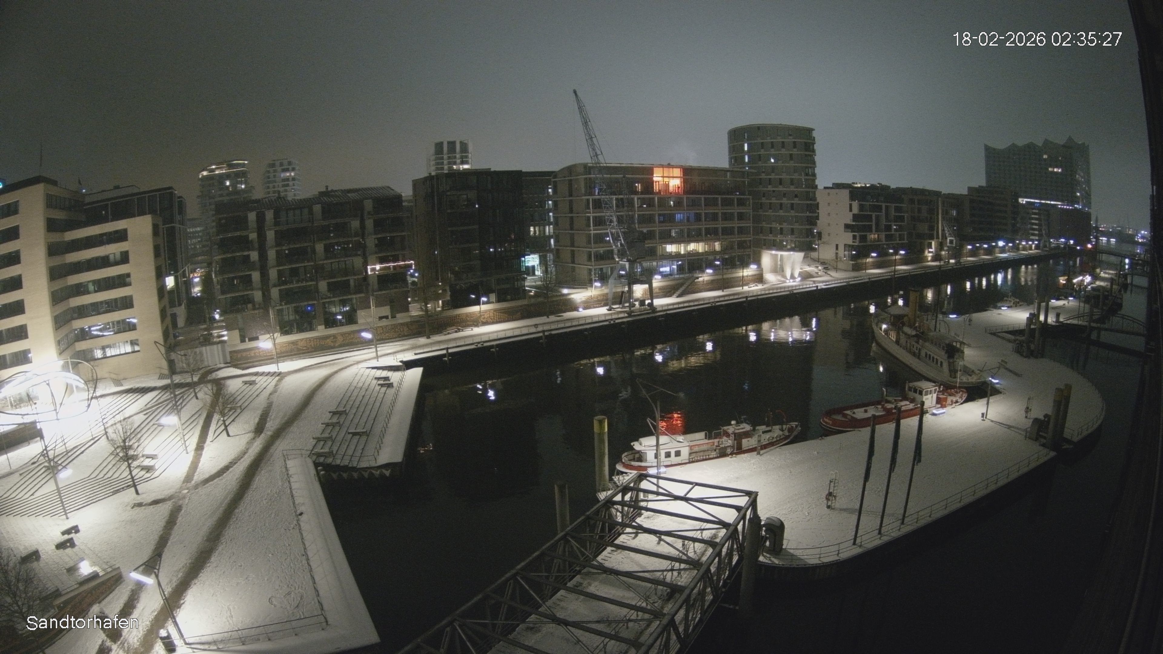 Archiv Foto Webcam Hamburg: HafenCity und Elbphilharmonie
