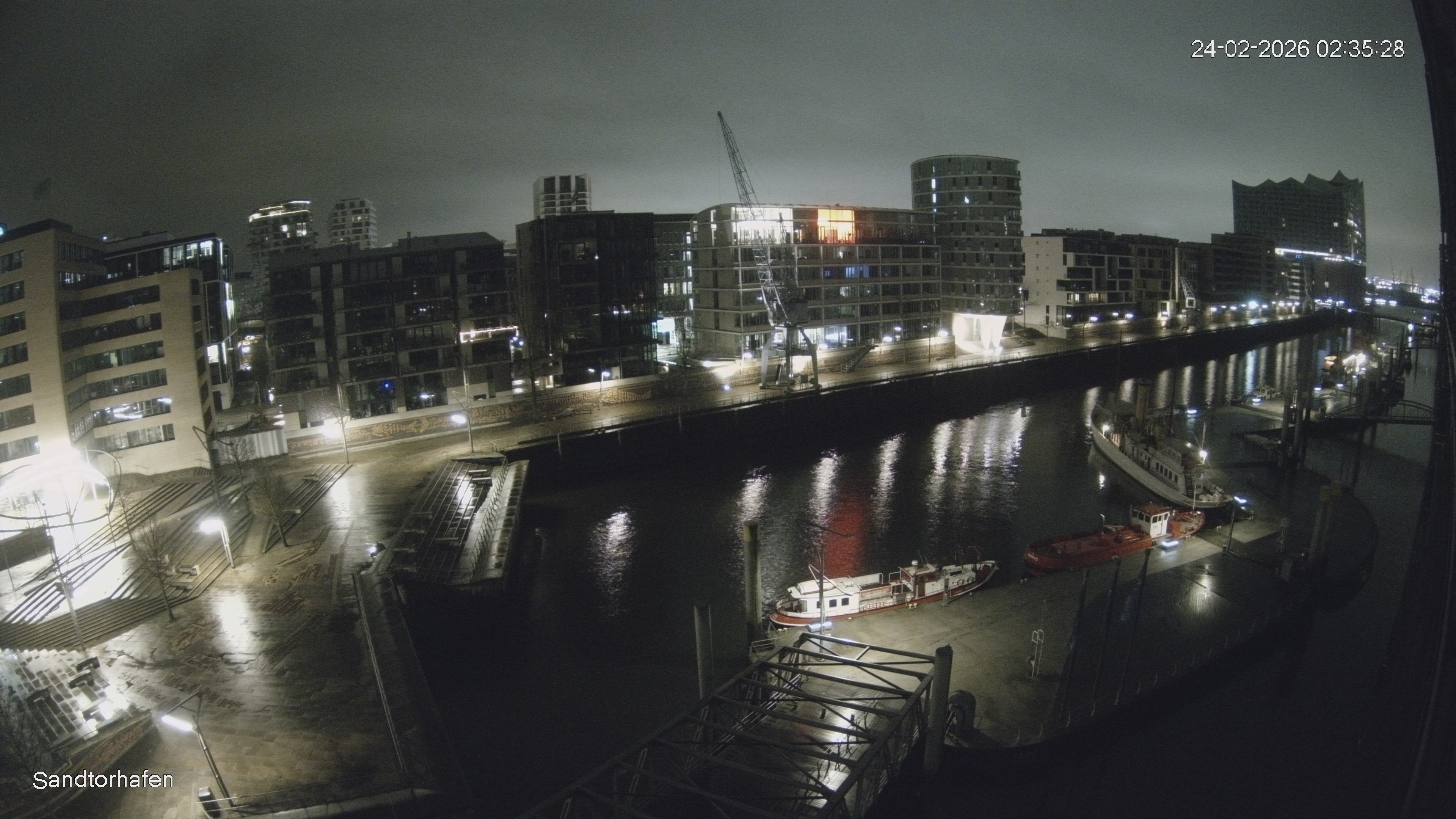 Archiv Foto Webcam Hamburg: HafenCity und Elbphilharmonie