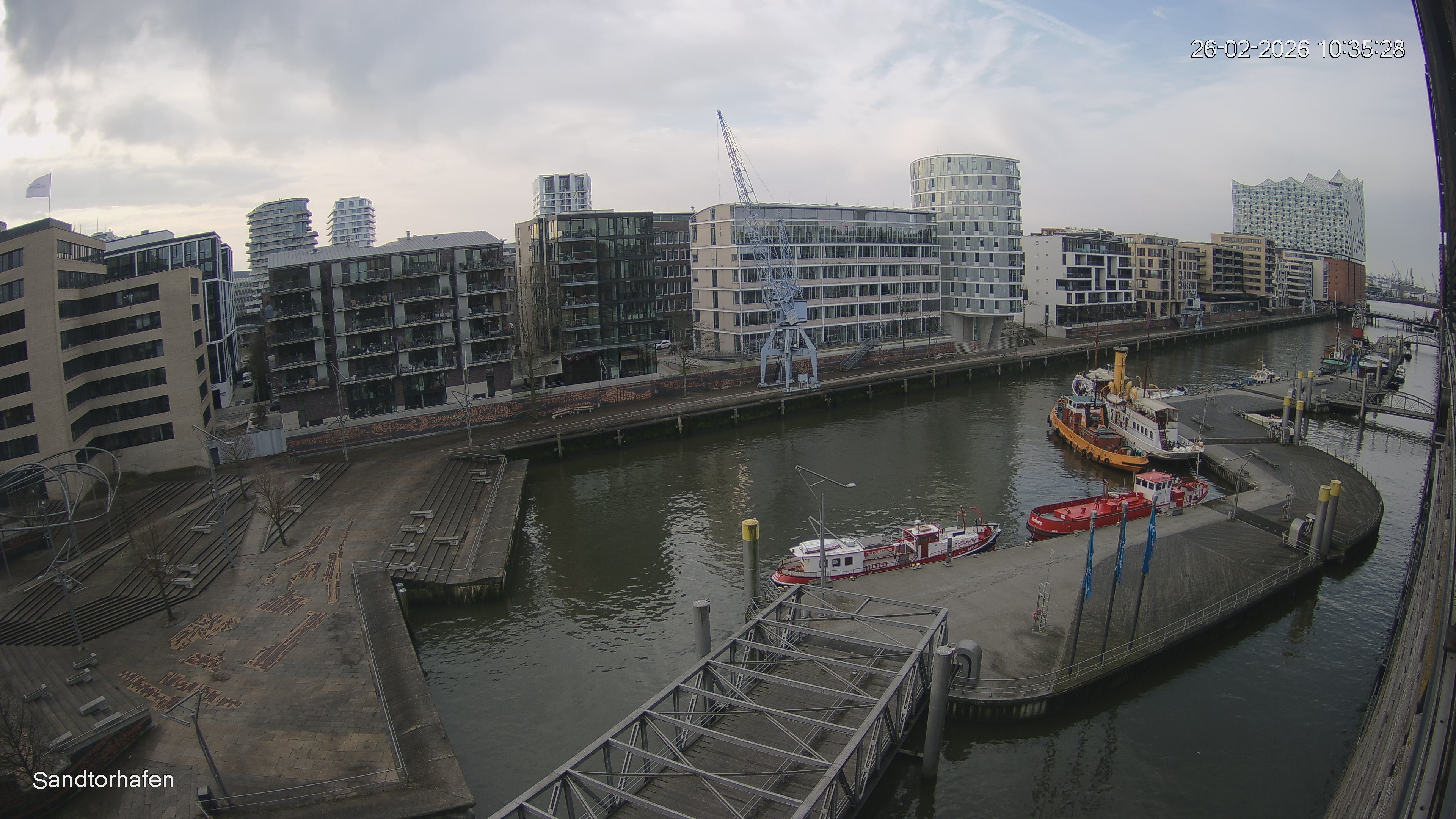 Archived image Webcam Harbour Hall Hamburg