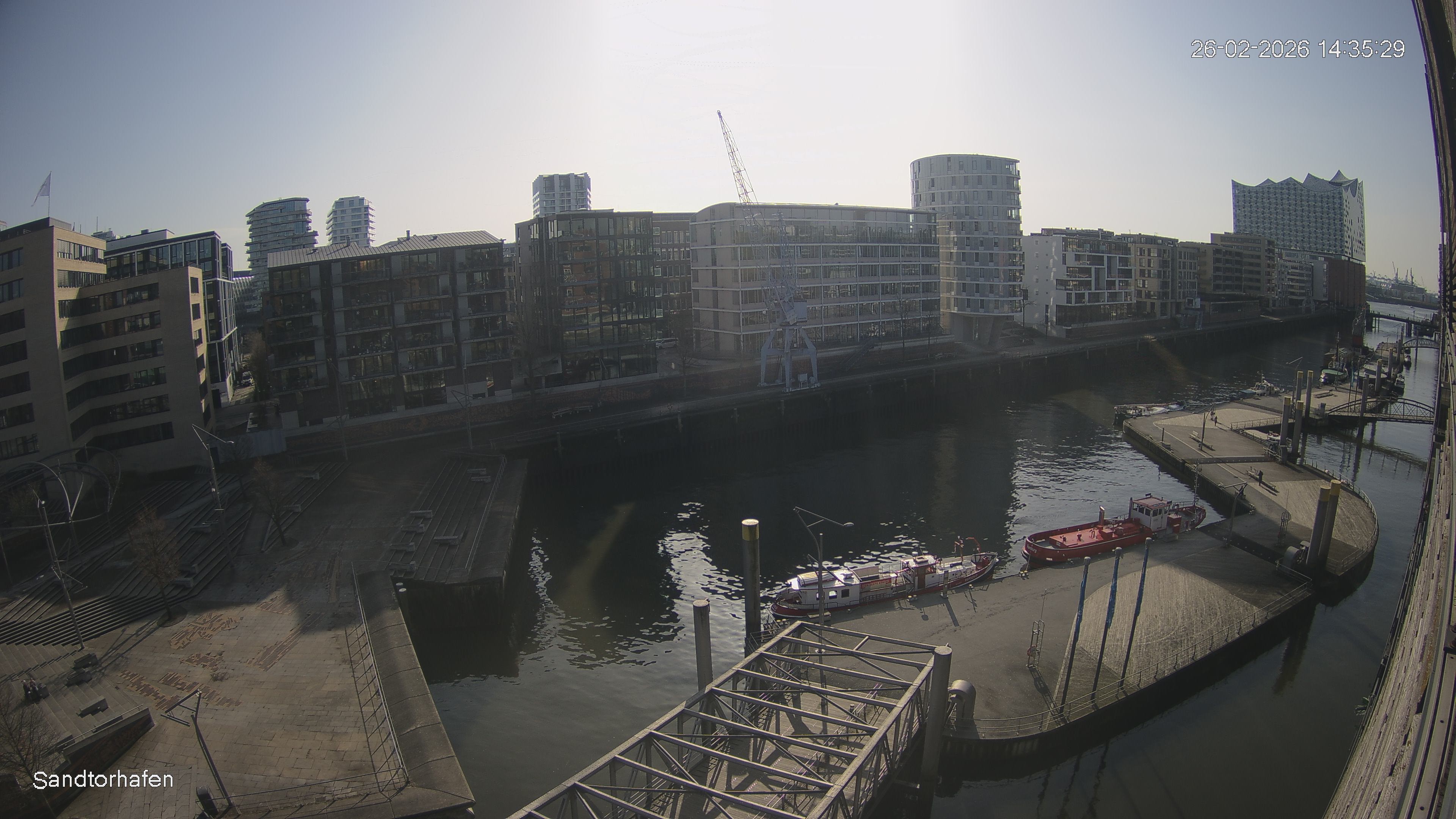 Archived image Webcam Harbour Hall Hamburg