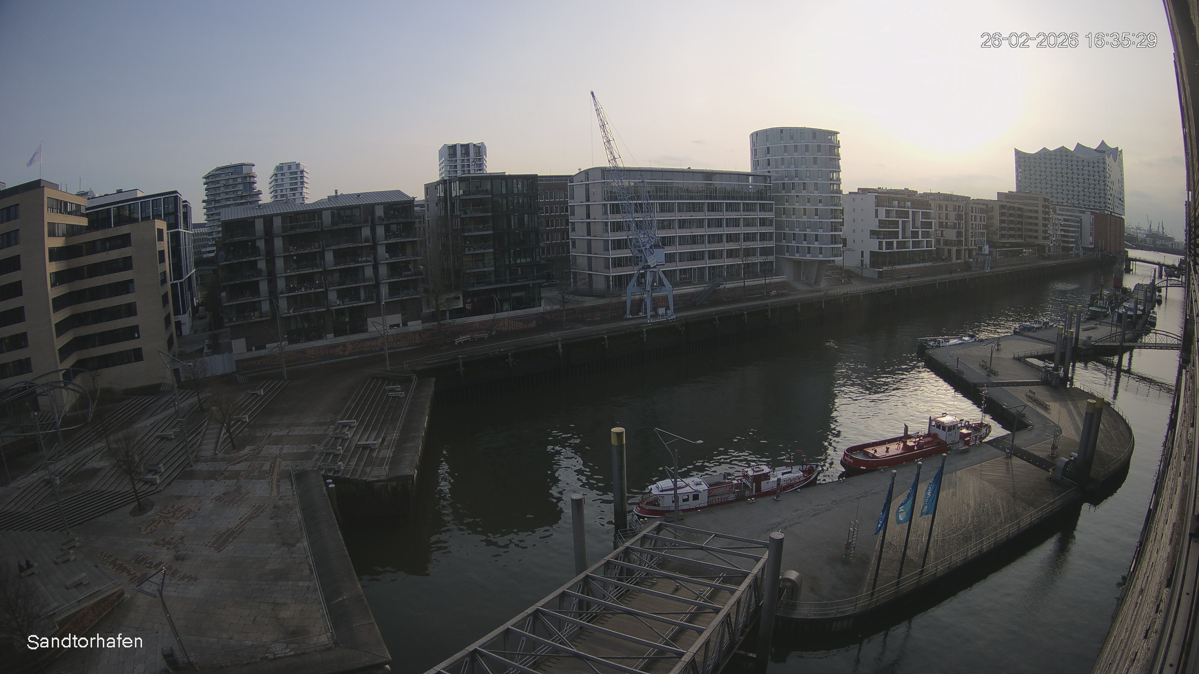 Archived image Webcam Harbour Hall Hamburg
