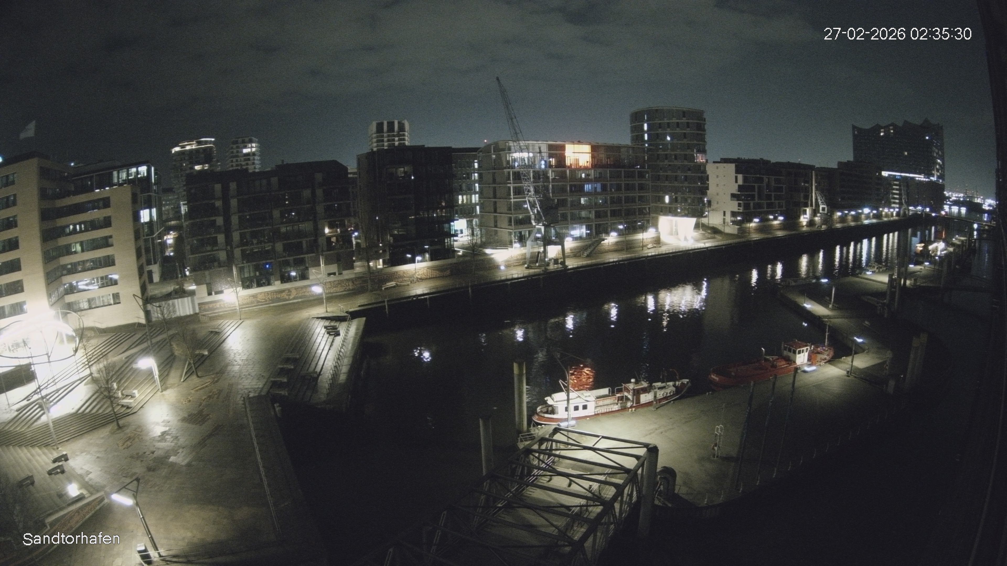 Archived image Webcam Harbour Hall Hamburg