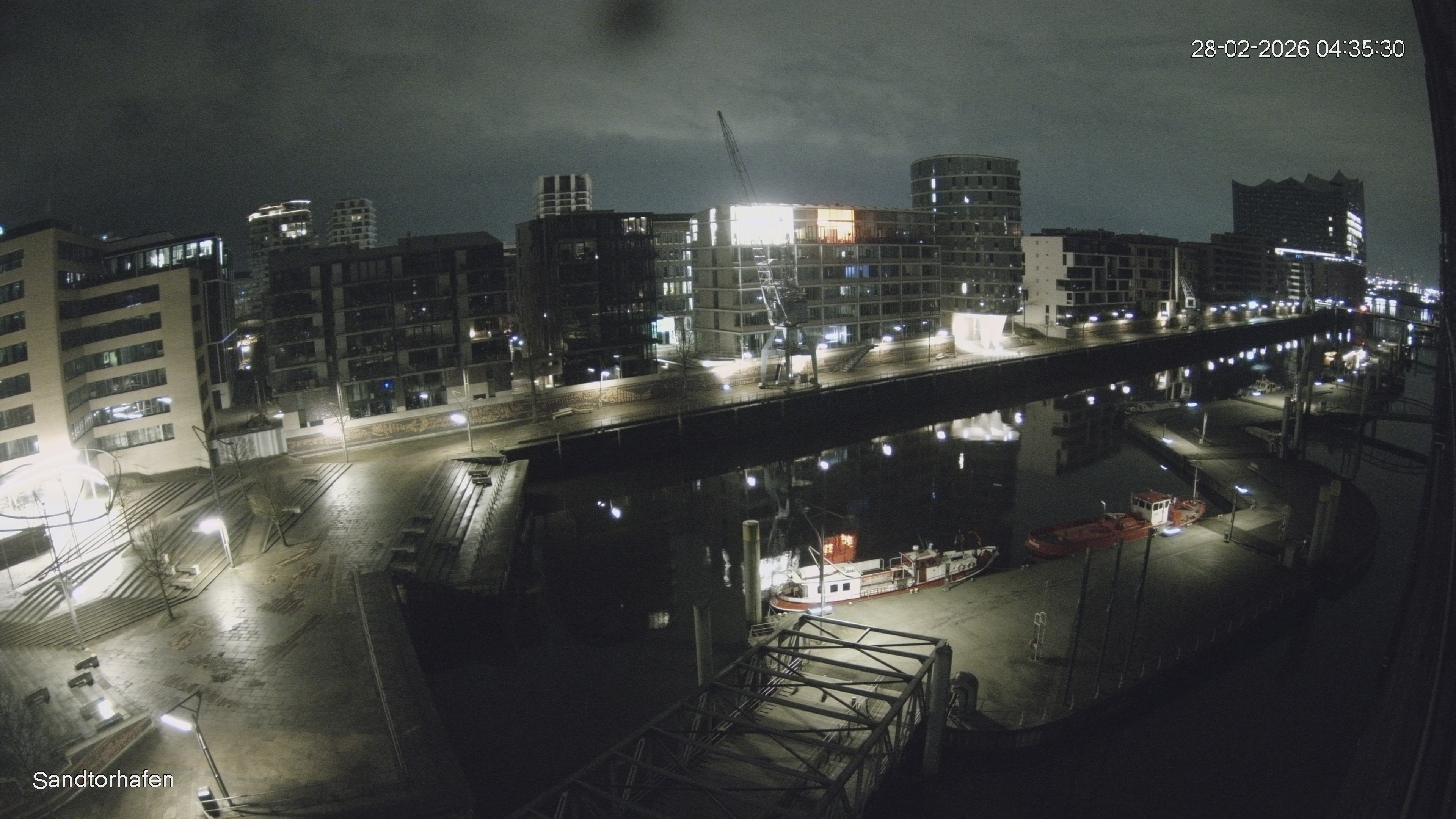 Archived image Webcam Harbour Hall Hamburg
