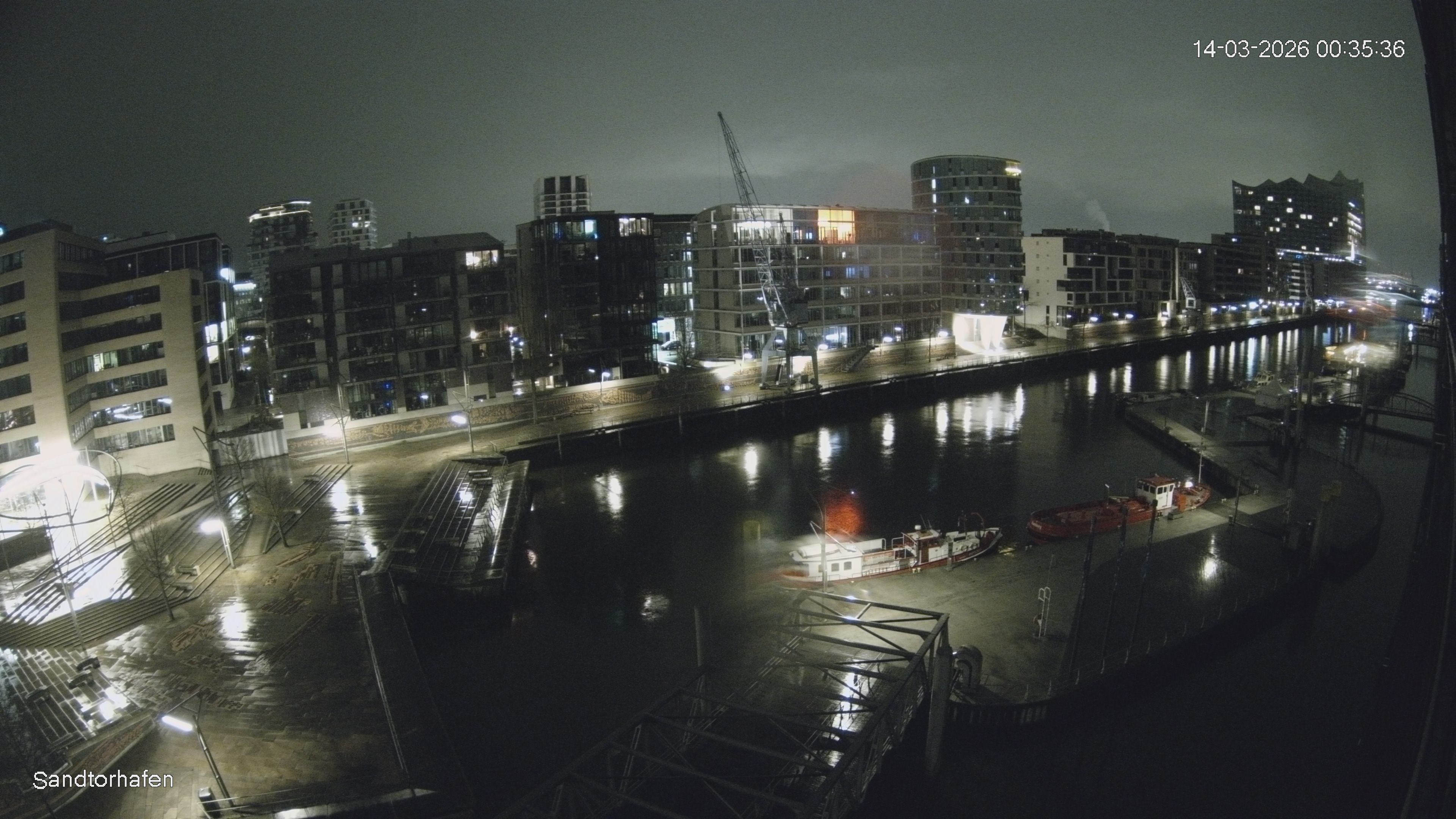 Archiv Foto Webcam Hamburg: HafenCity und Elbphilharmonie