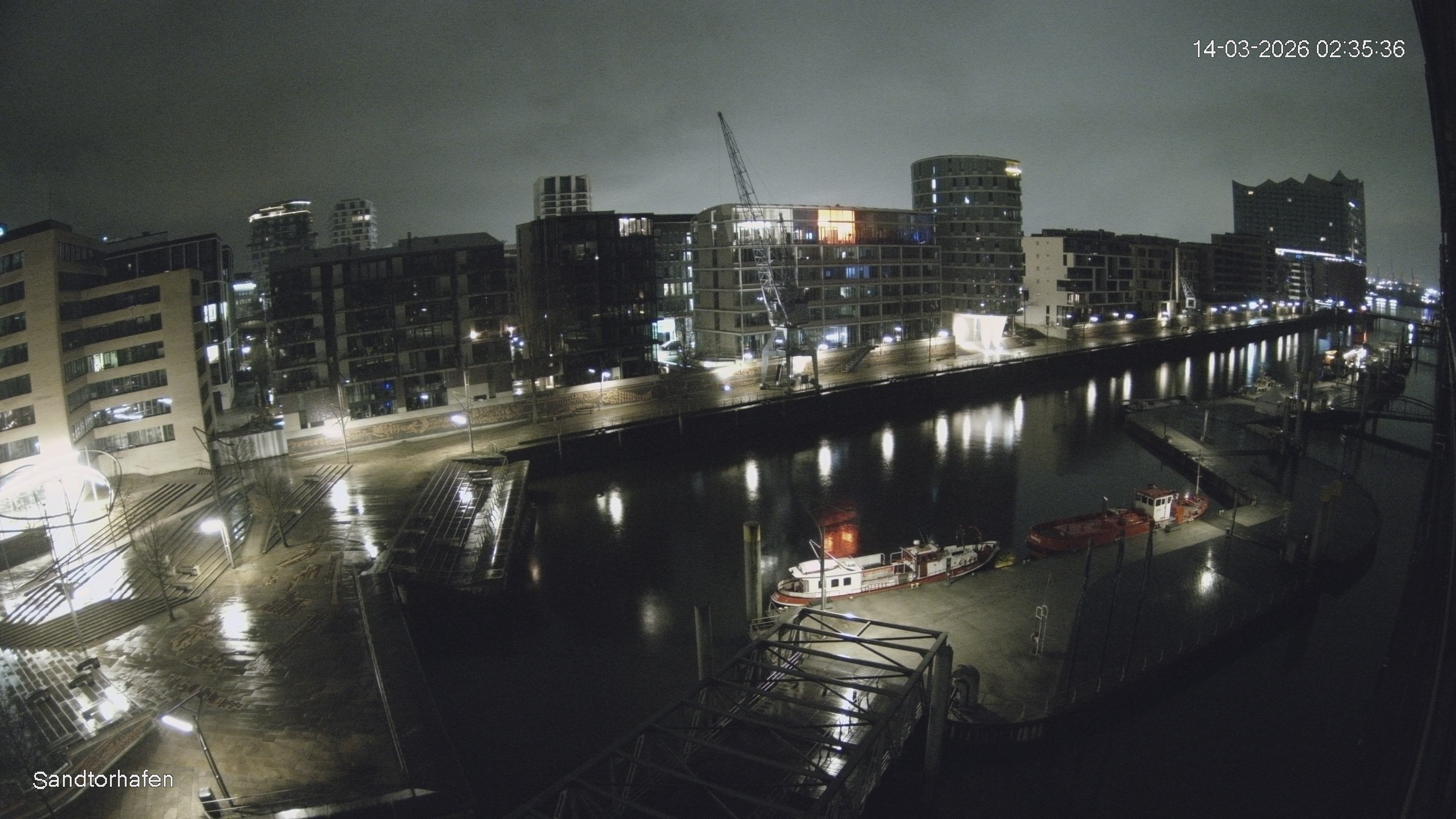 Archiv Foto Webcam Hamburg: HafenCity und Elbphilharmonie