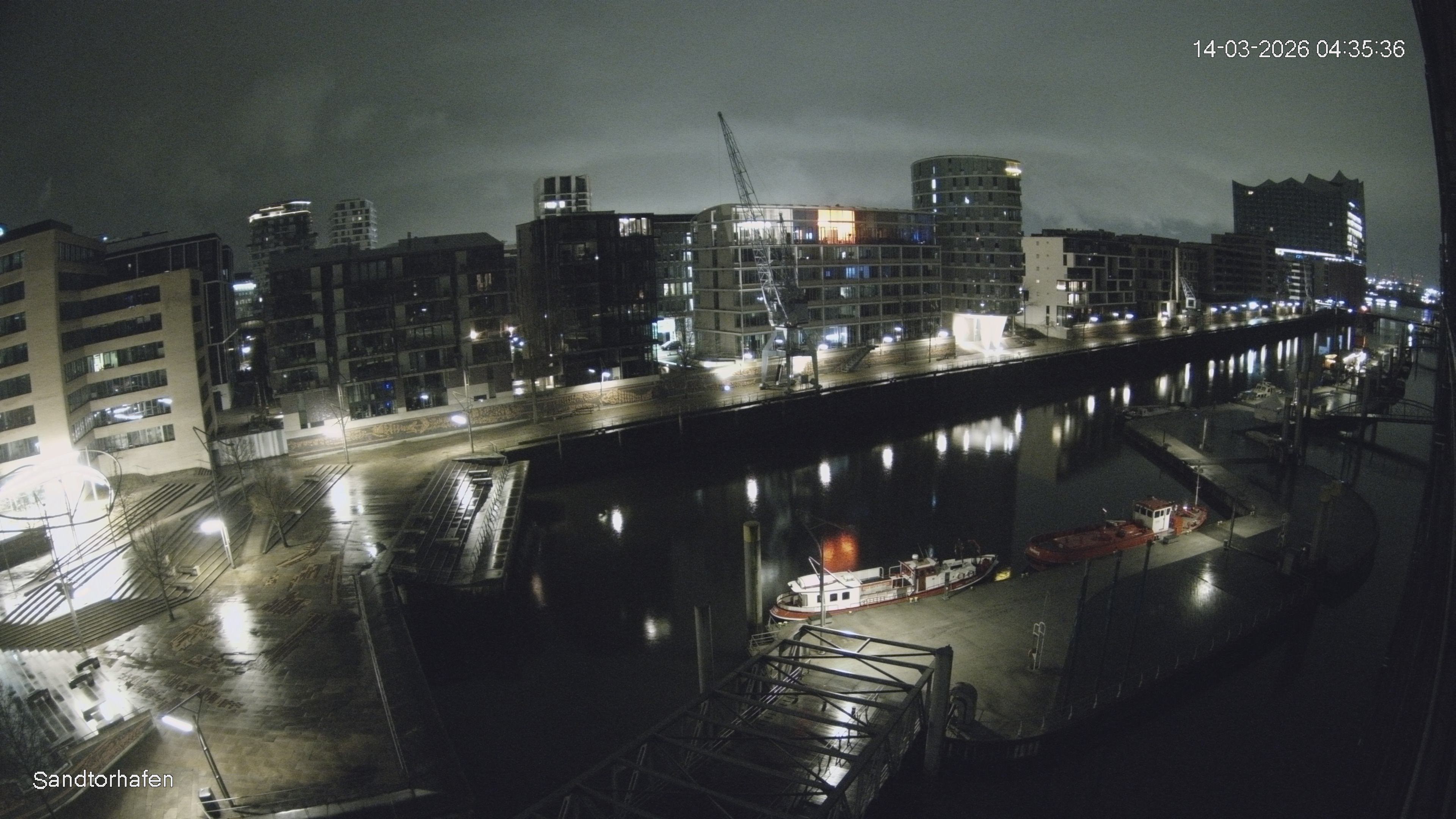 Archiv Foto Webcam Hamburg: HafenCity und Elbphilharmonie