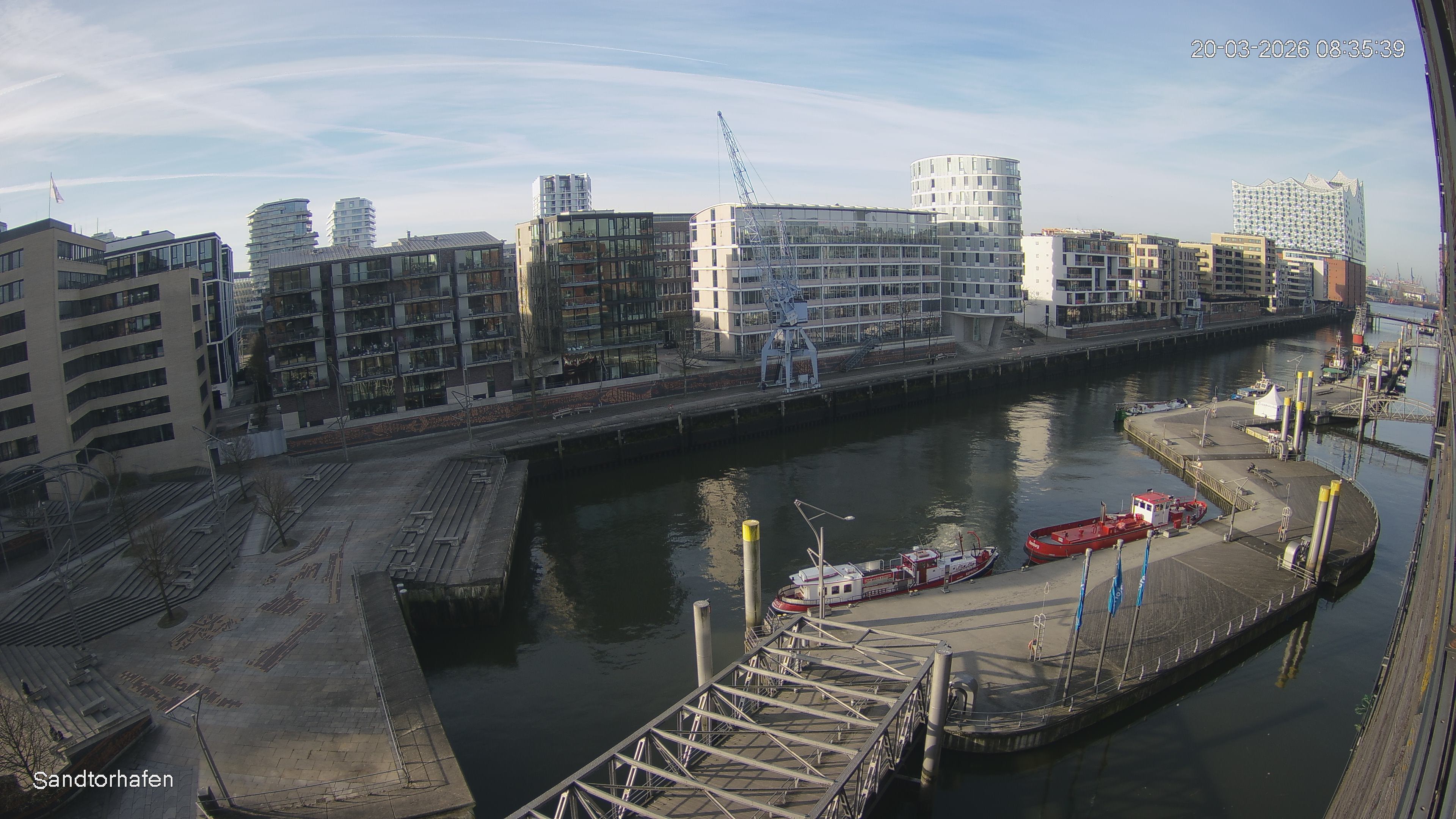 Archived image Webcam Harbour Hall Hamburg