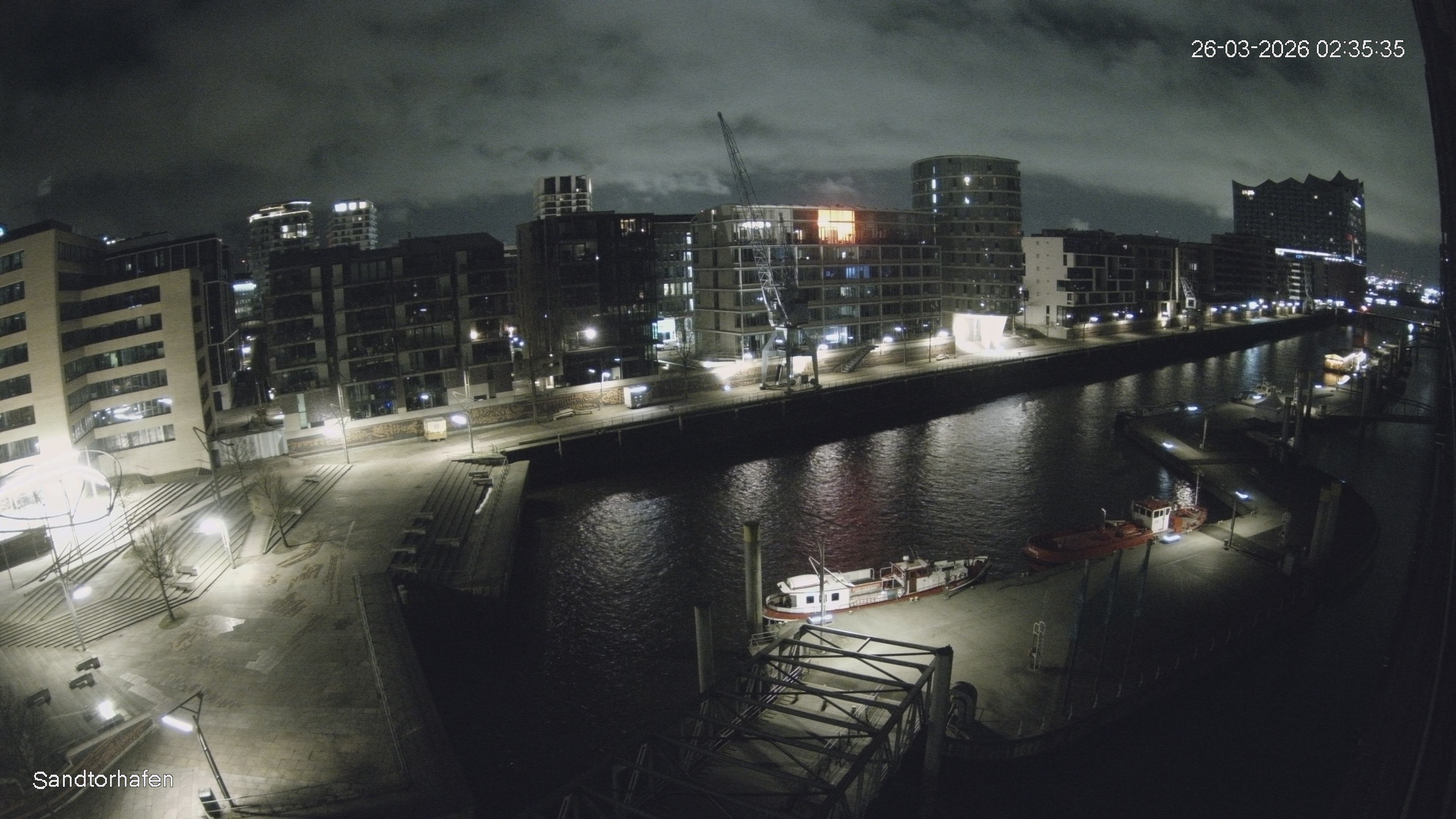 Archiv Foto Webcam Hamburg: HafenCity und Elbphilharmonie