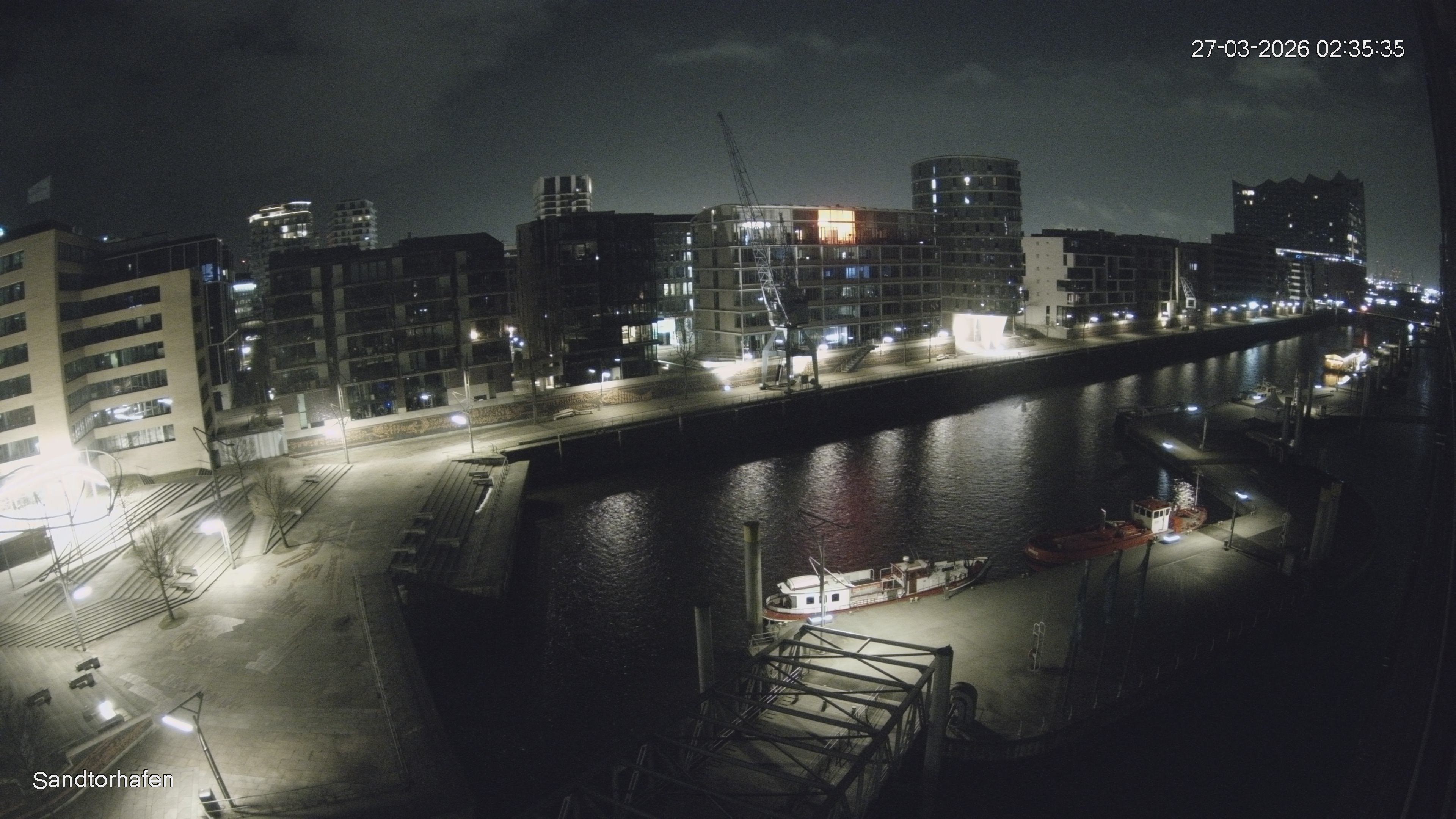 Archiv Foto Webcam Hamburg: HafenCity und Elbphilharmonie