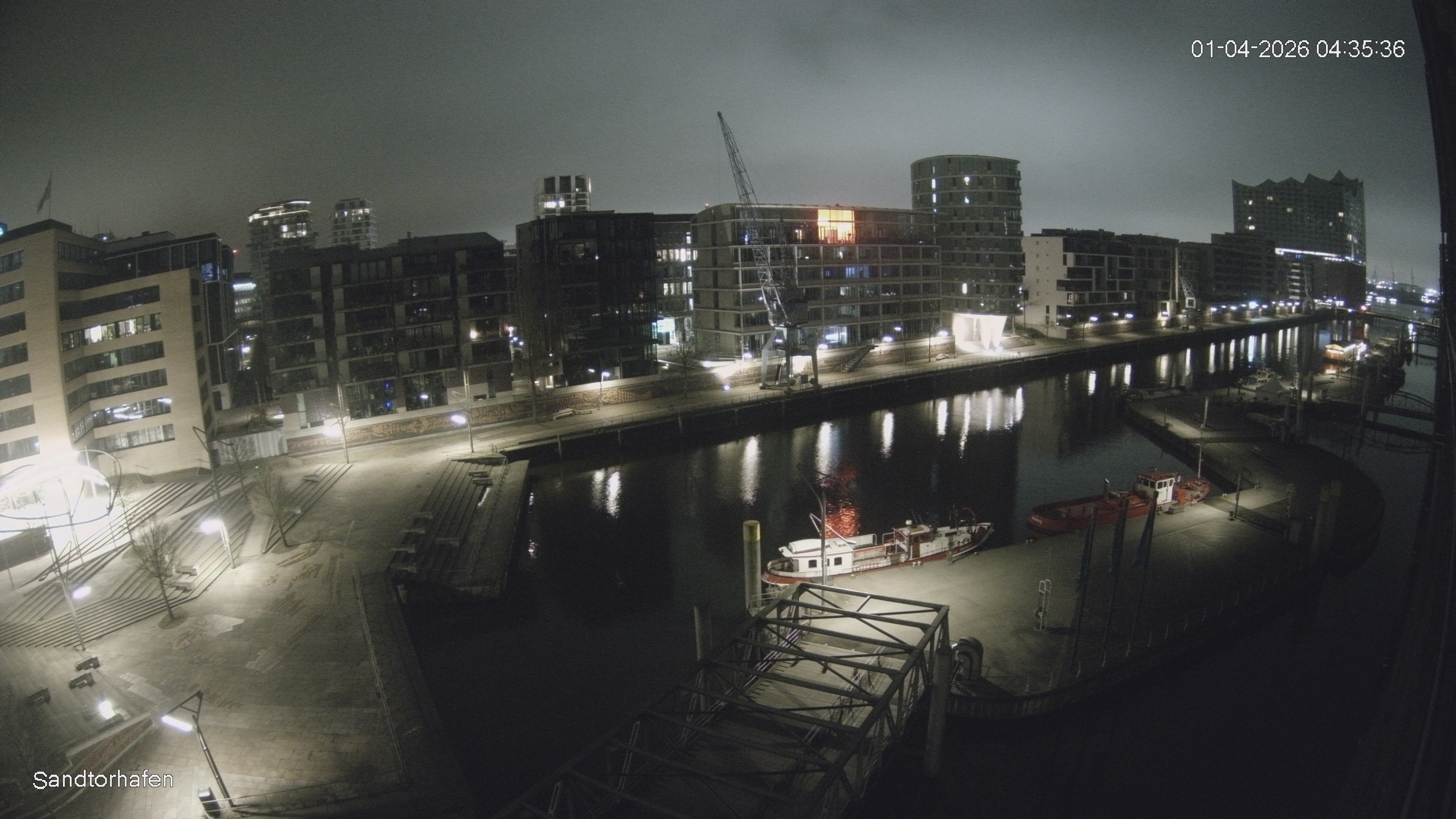 Archiv Foto Webcam Hamburg: HafenCity und Elbphilharmonie