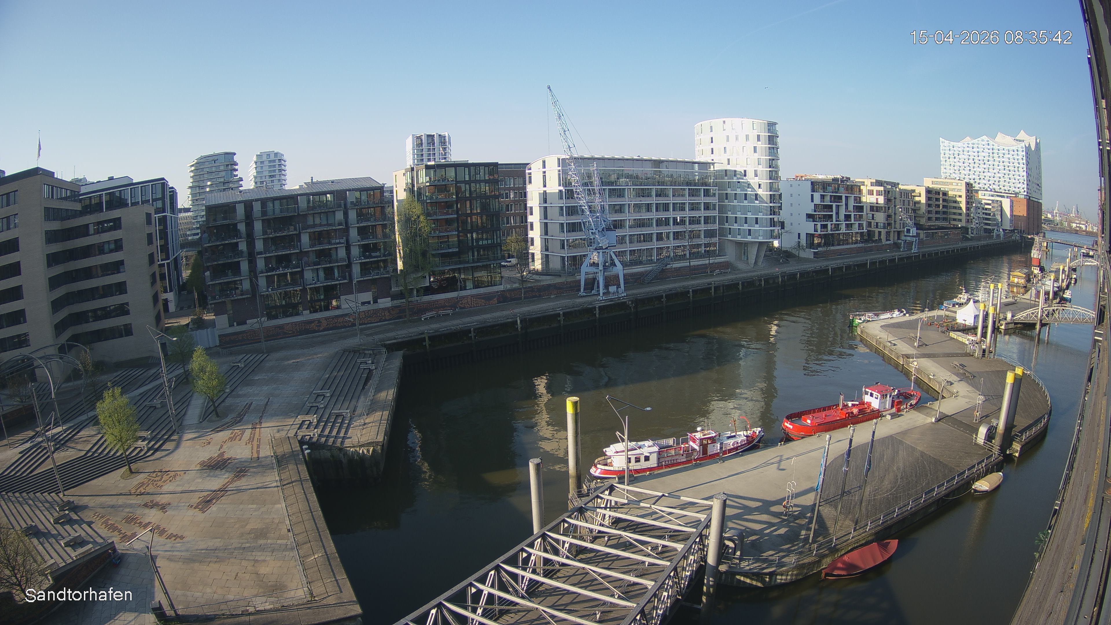 Archived image Webcam Harbour Hall Hamburg