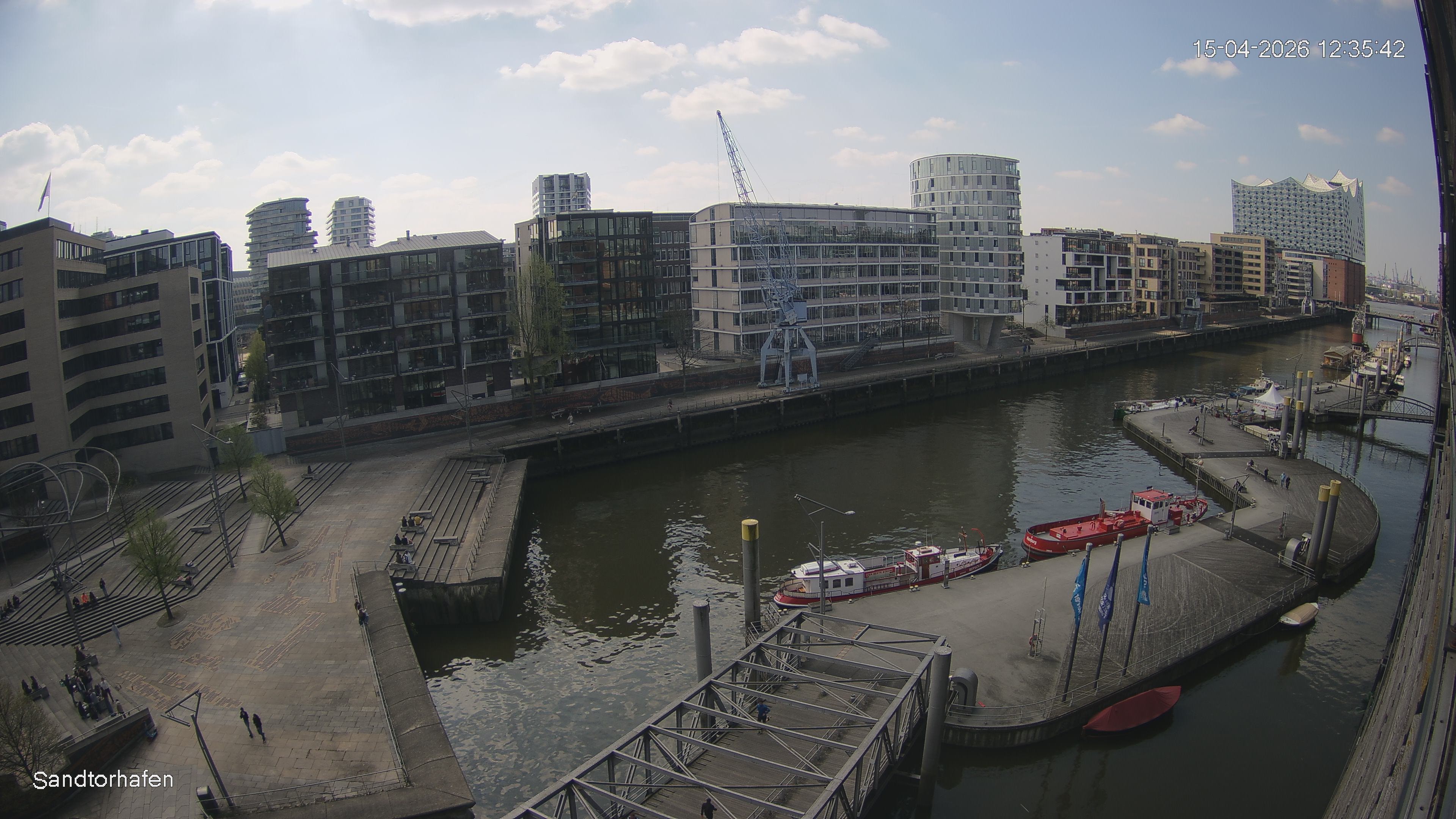 Archived image Webcam Harbour Hall Hamburg