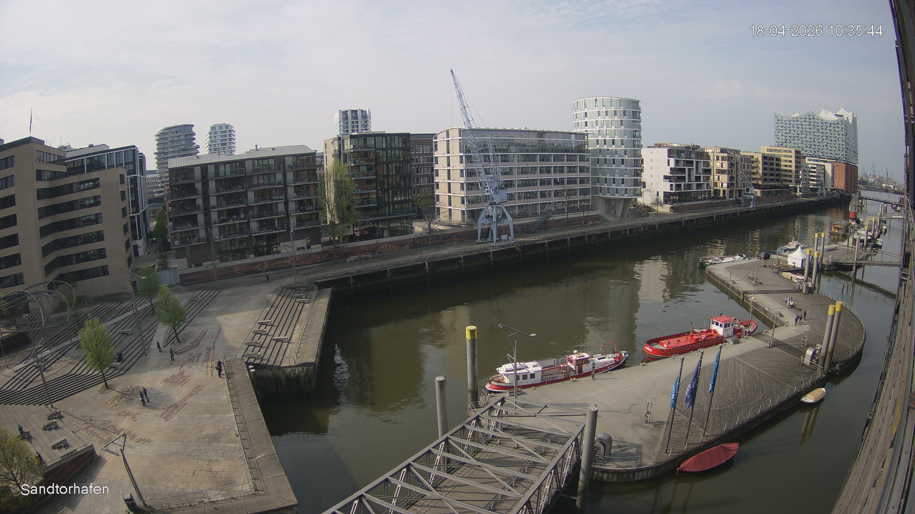 Archived image Webcam Harbour Hall Hamburg