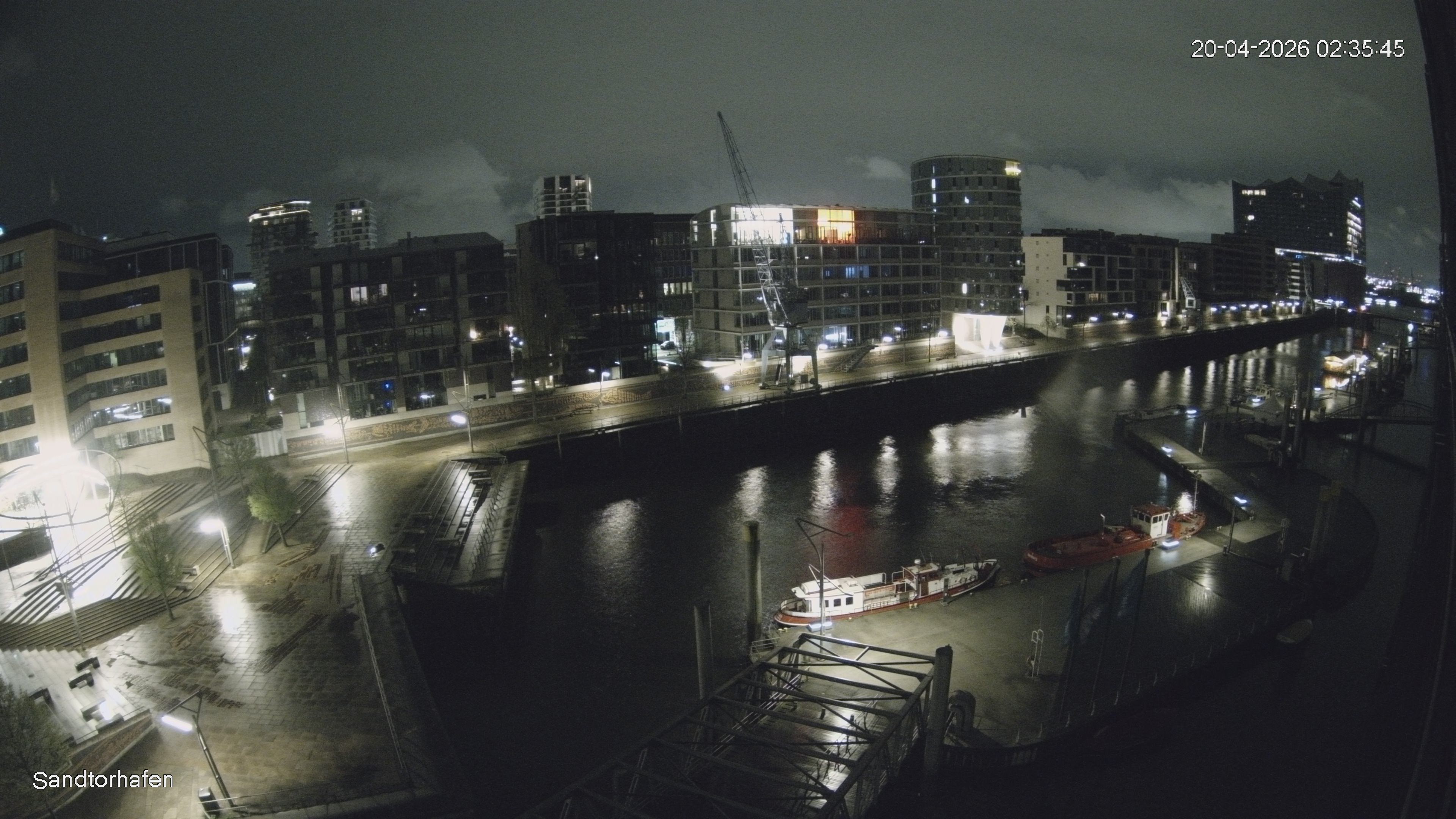 Archiv Foto Webcam Hamburg: HafenCity und Elbphilharmonie