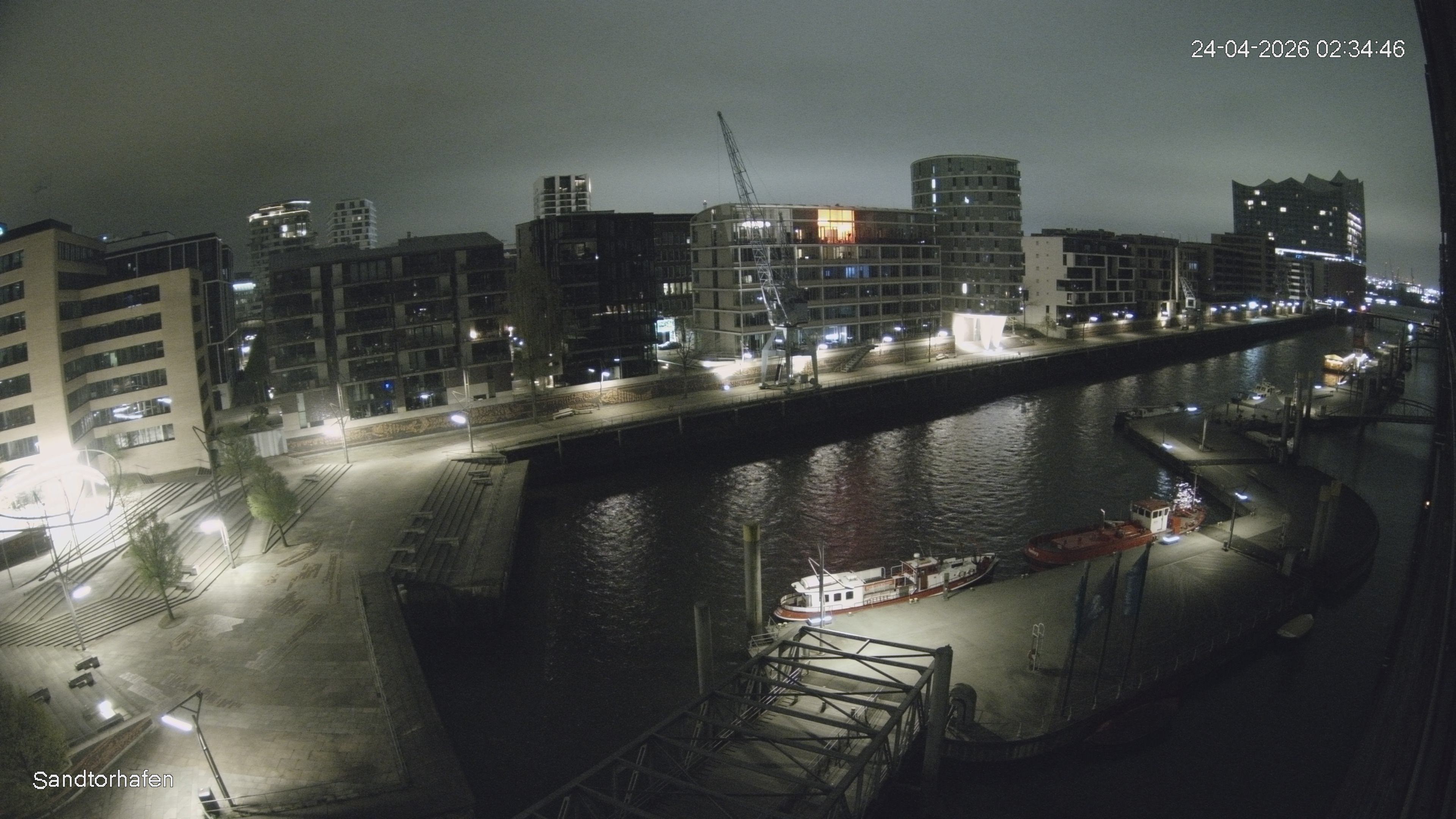 Archiv Foto Webcam Hamburg: HafenCity und Elbphilharmonie