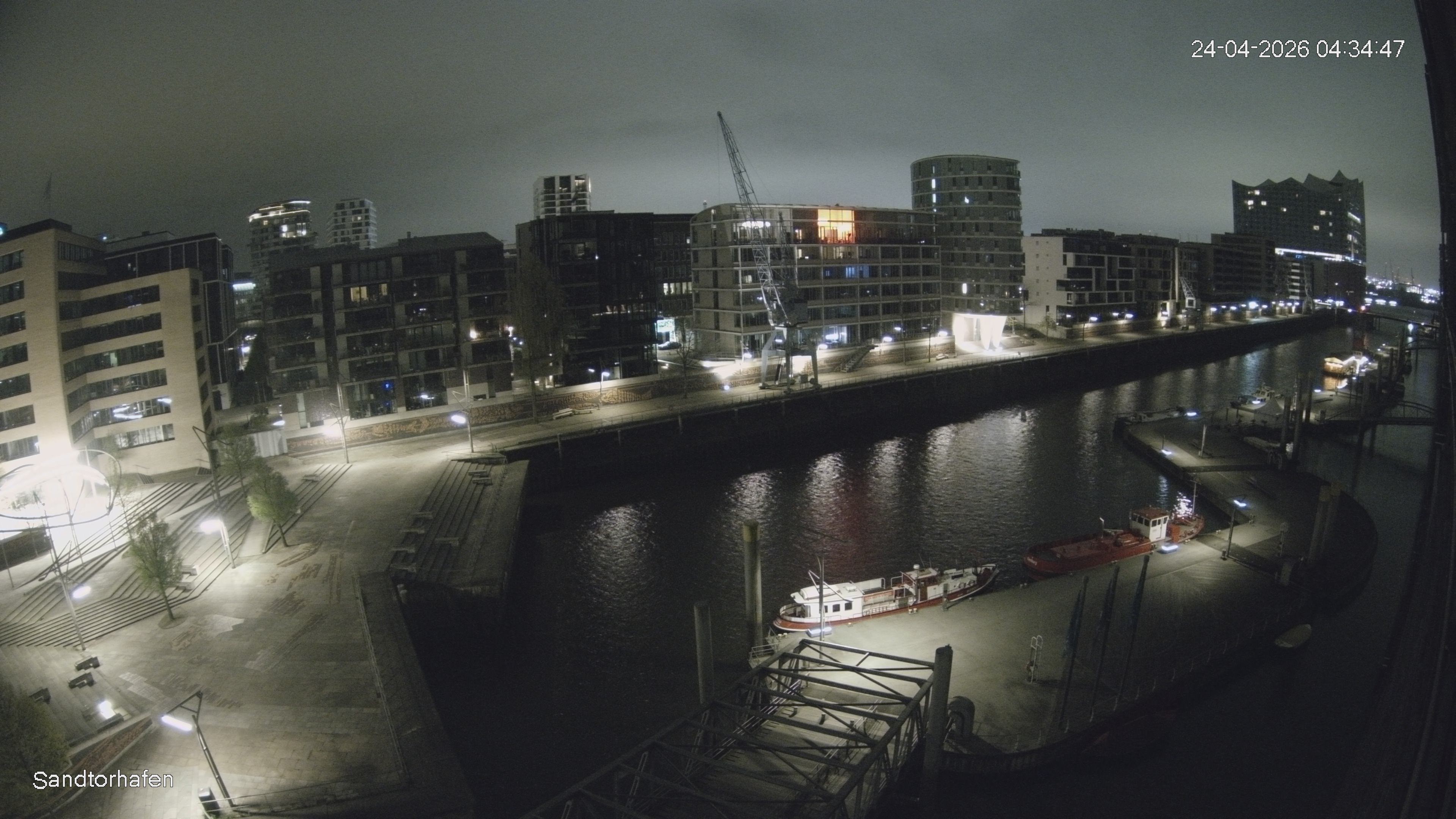 Archiv Foto Webcam Hamburg: HafenCity und Elbphilharmonie