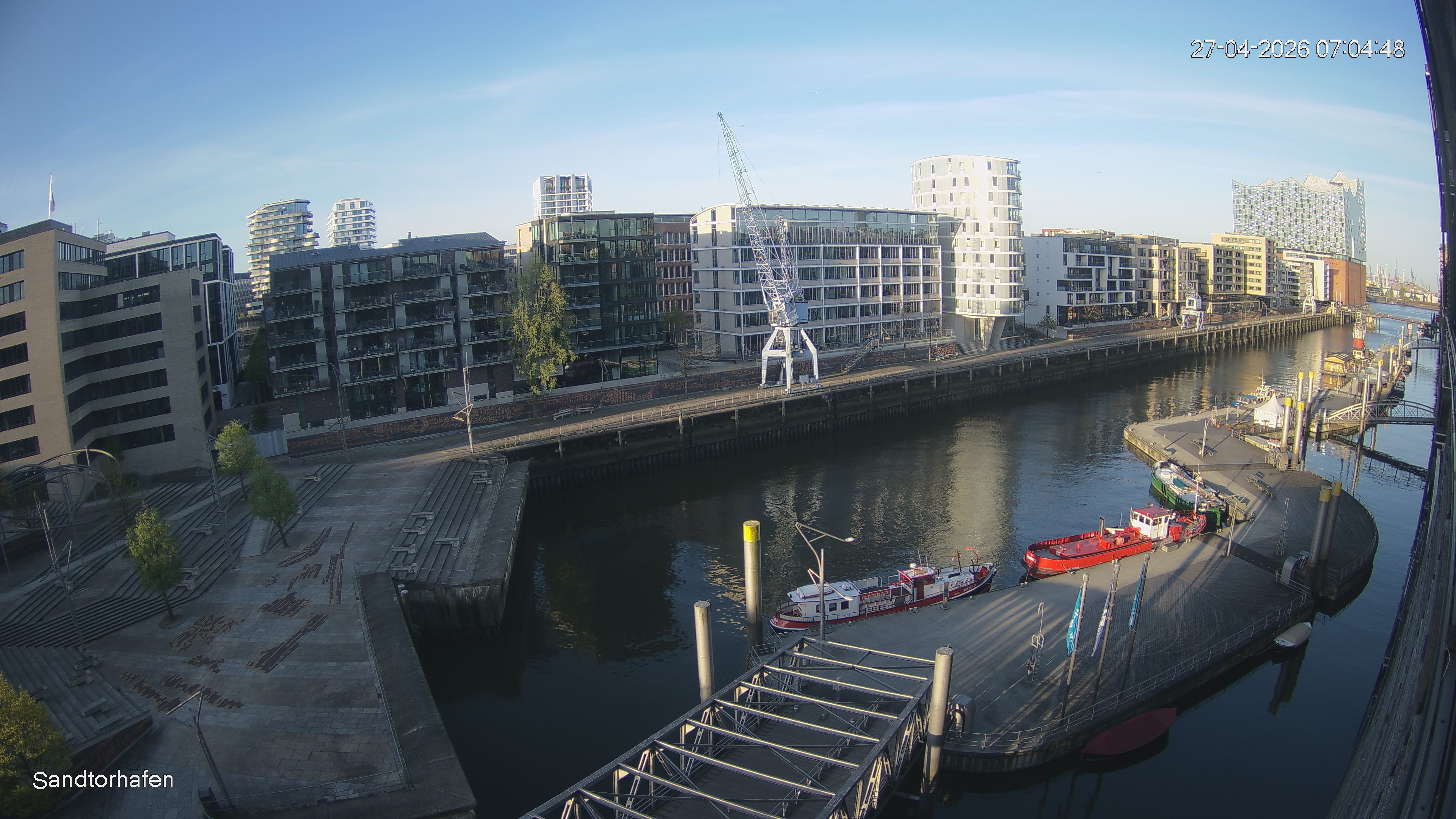 Archived image Webcam Harbour Hall Hamburg