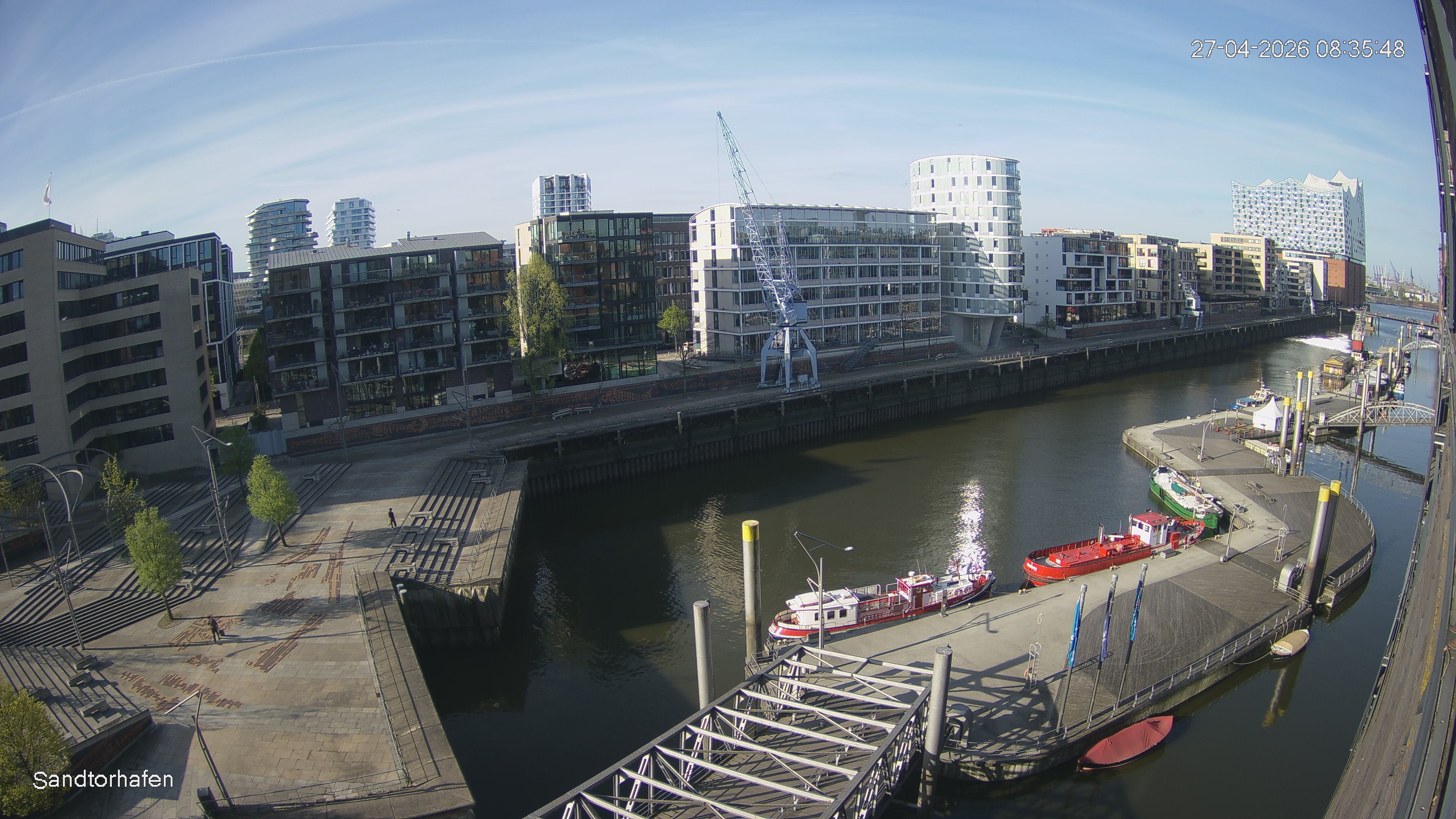 Archived image Webcam Harbour Hall Hamburg