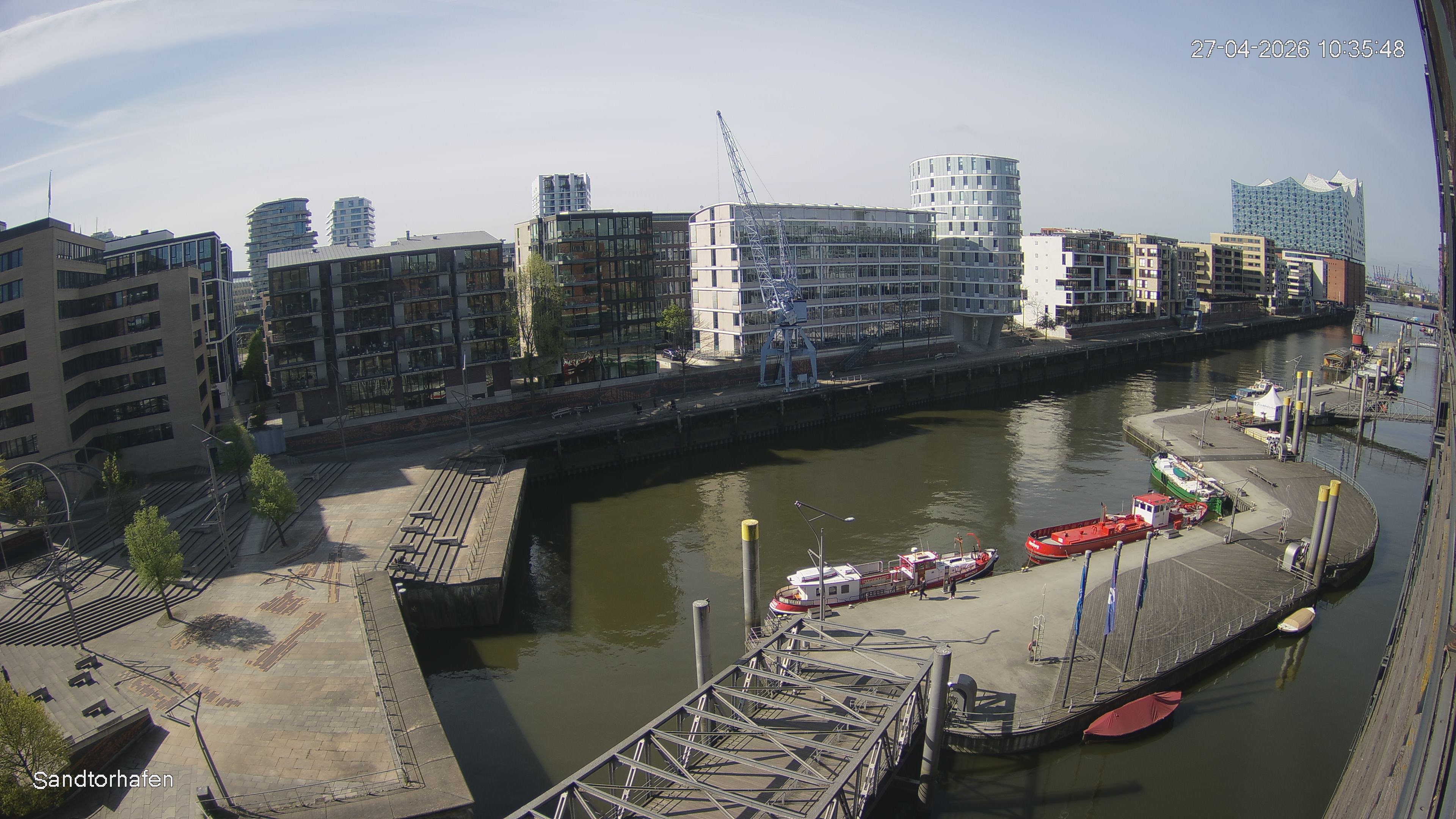 Archived image Webcam Harbour Hall Hamburg