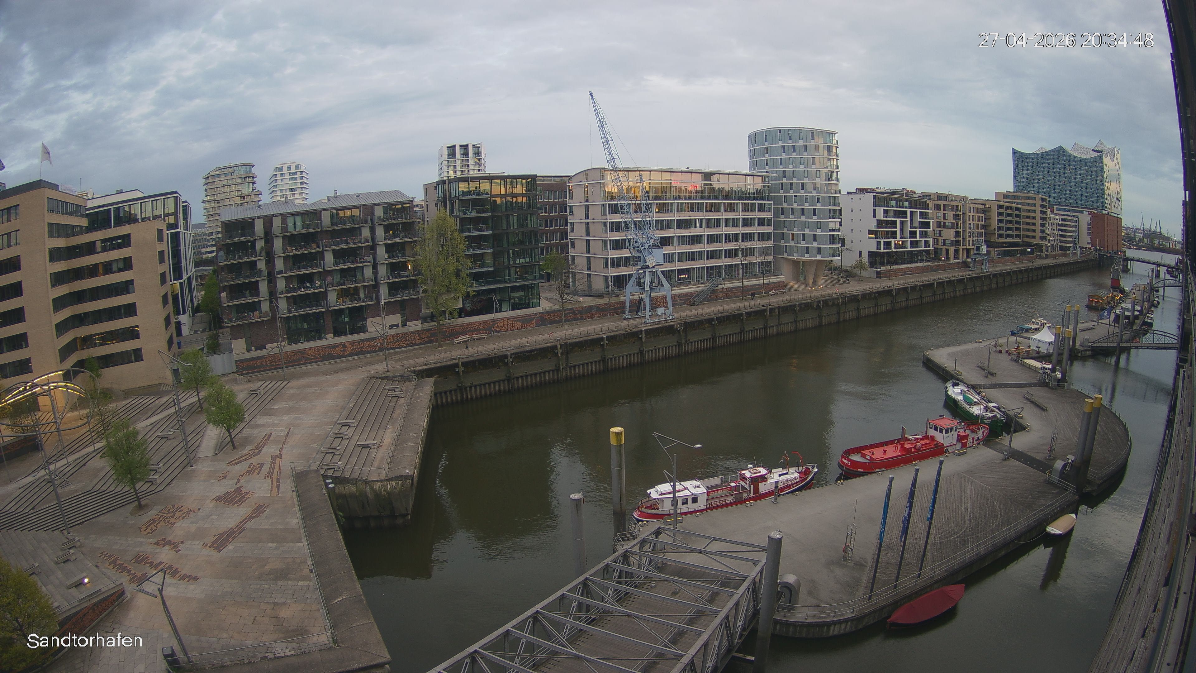 Archived image Webcam Harbour Hall Hamburg