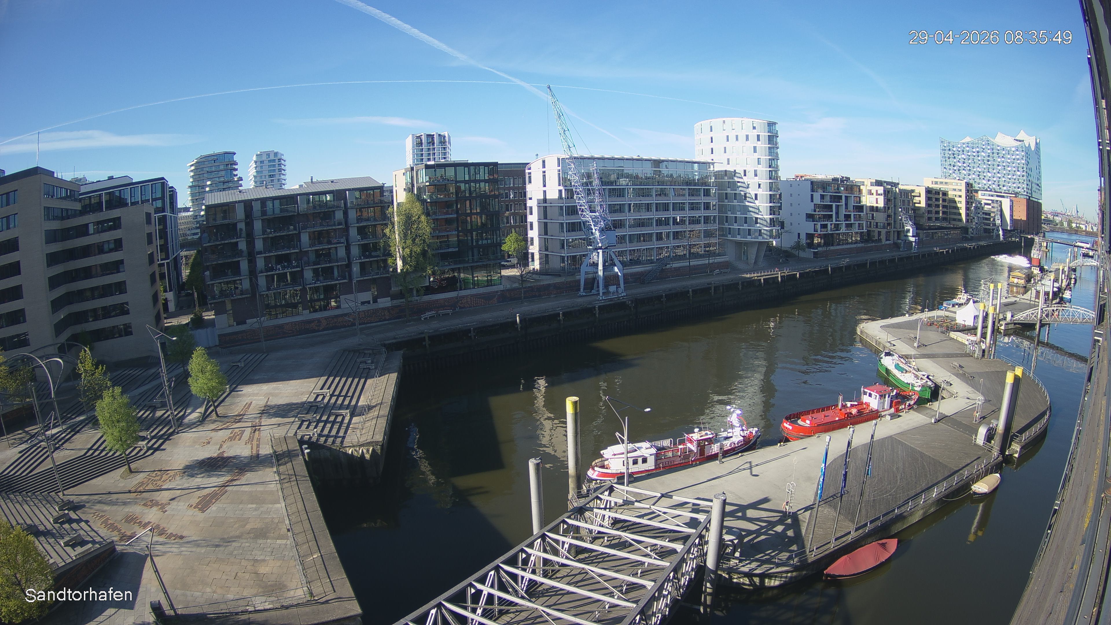 Archived image Webcam Harbour Hall Hamburg
