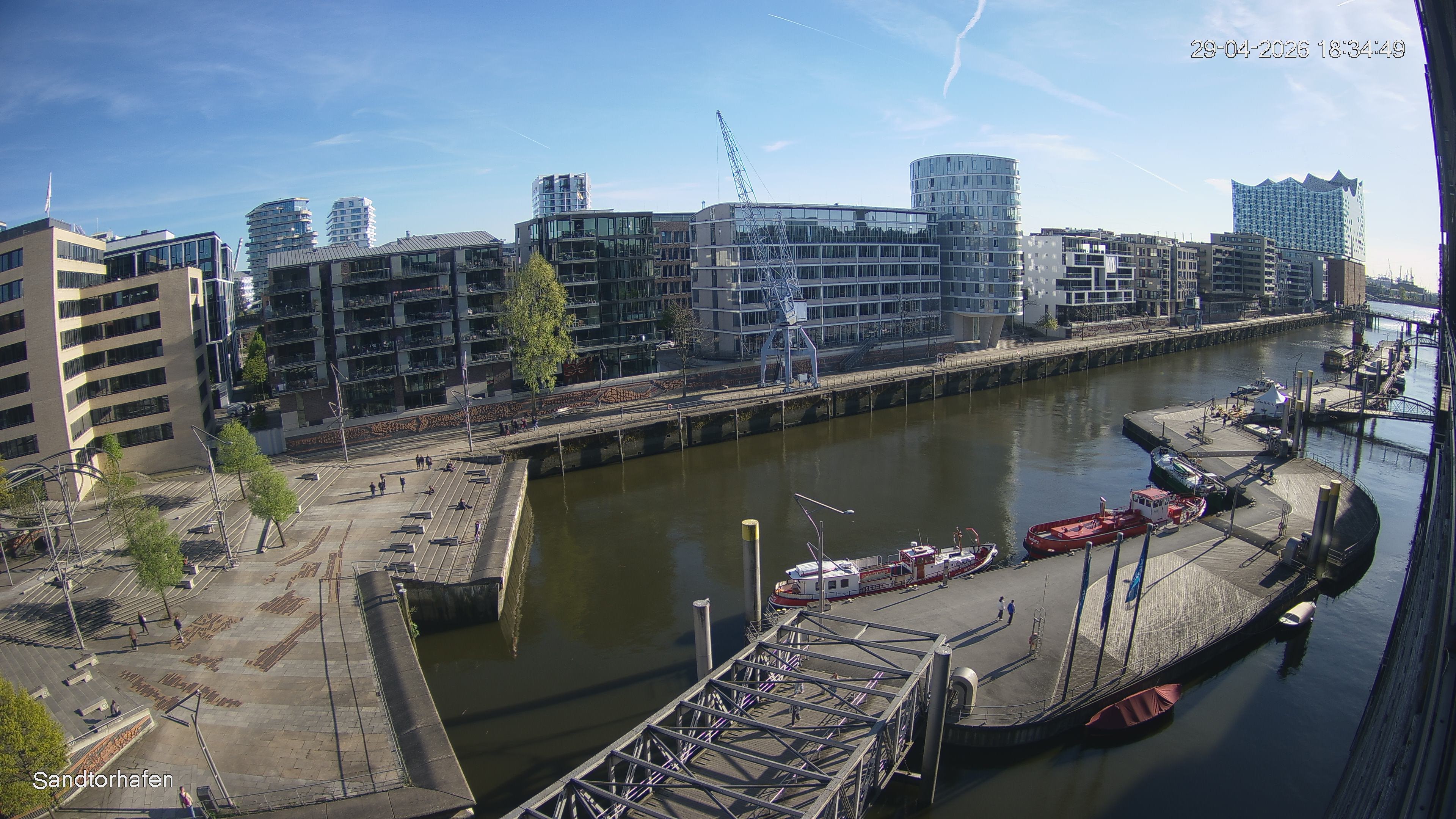 Archiv Foto Webcam Hamburg: HafenCity und Elbphilharmonie