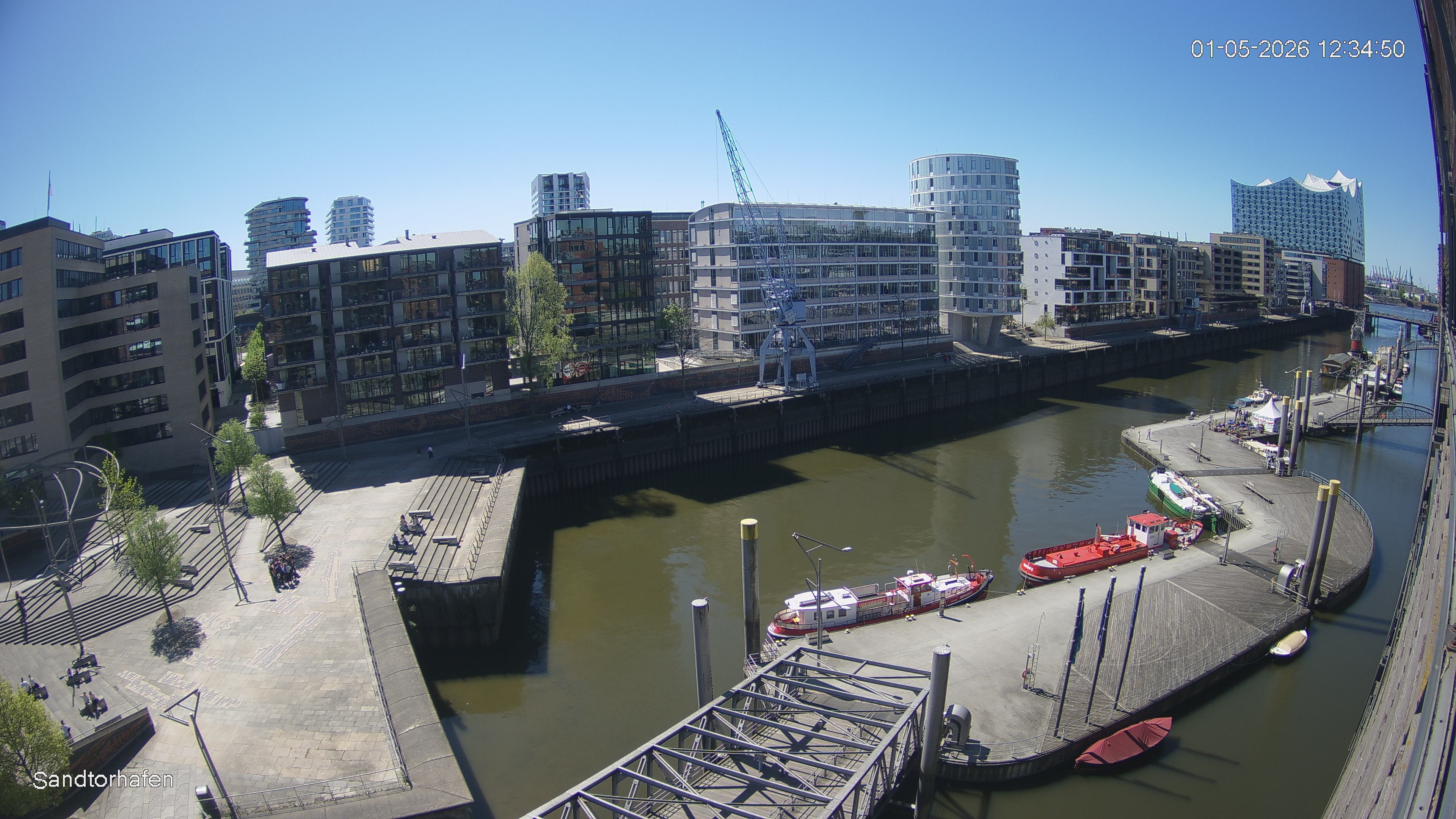 Archived image Webcam Harbour Hall Hamburg