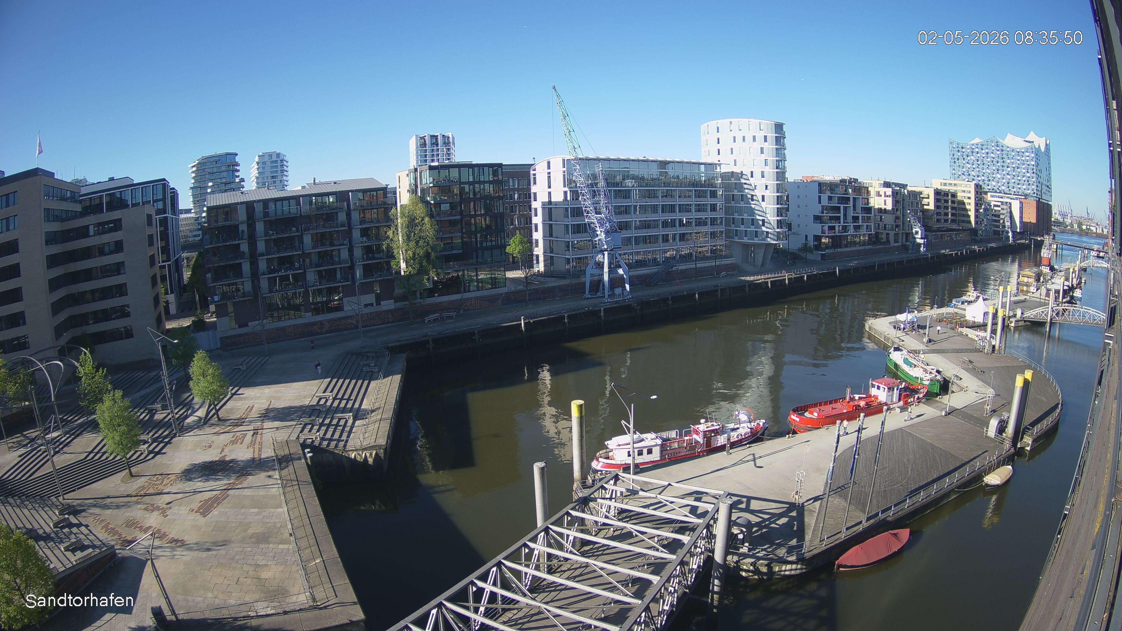 Archived image Webcam Harbour Hall Hamburg