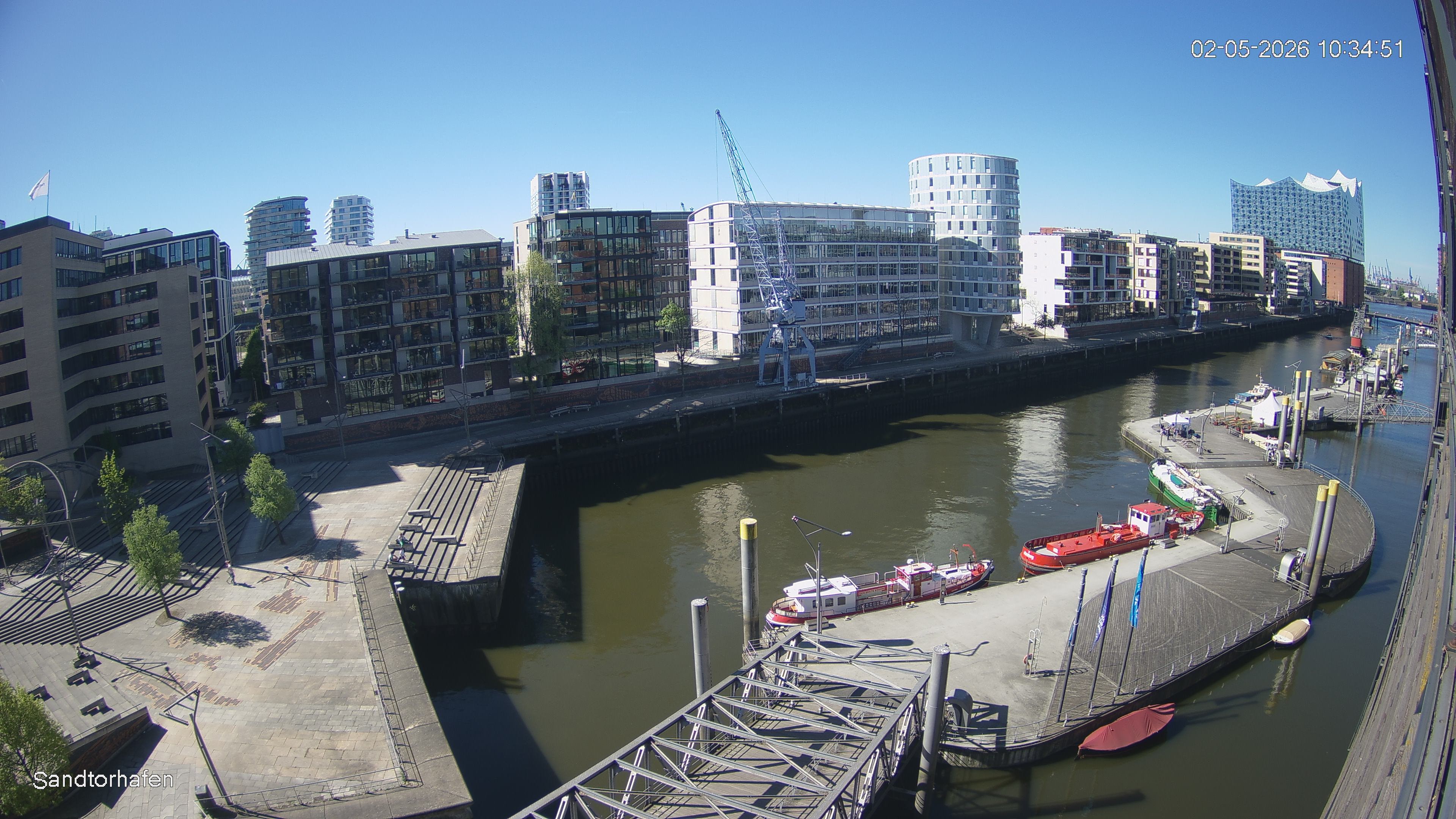 Archived image Webcam Harbour Hall Hamburg