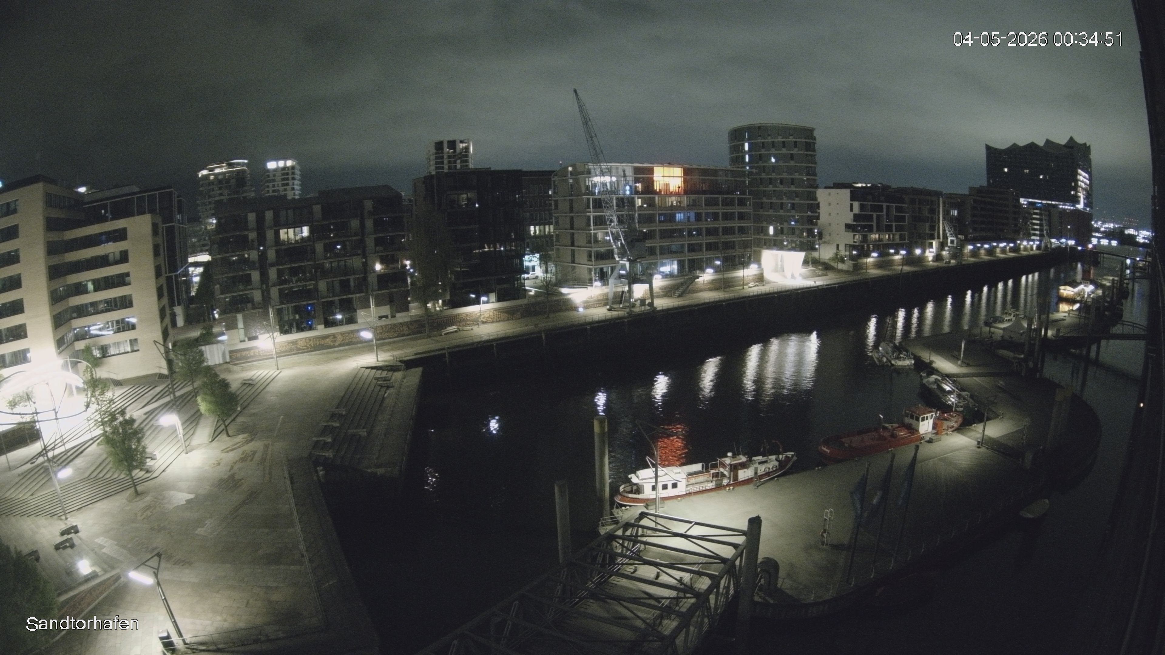 Archiv Foto Webcam Hamburg: HafenCity und Elbphilharmonie