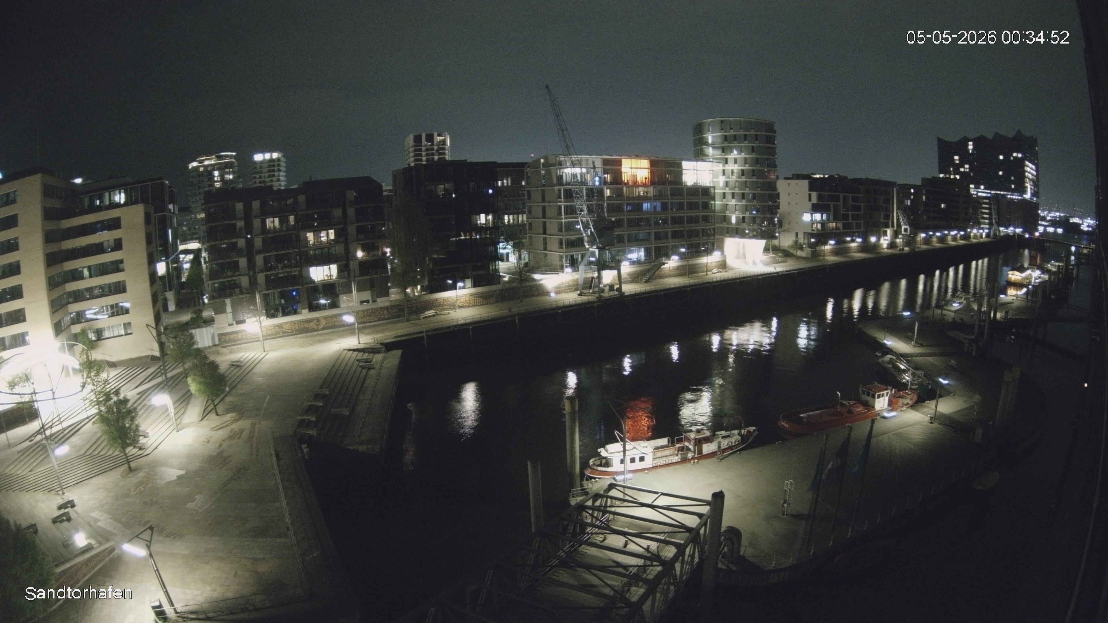 Archived image Webcam Harbour Hall Hamburg