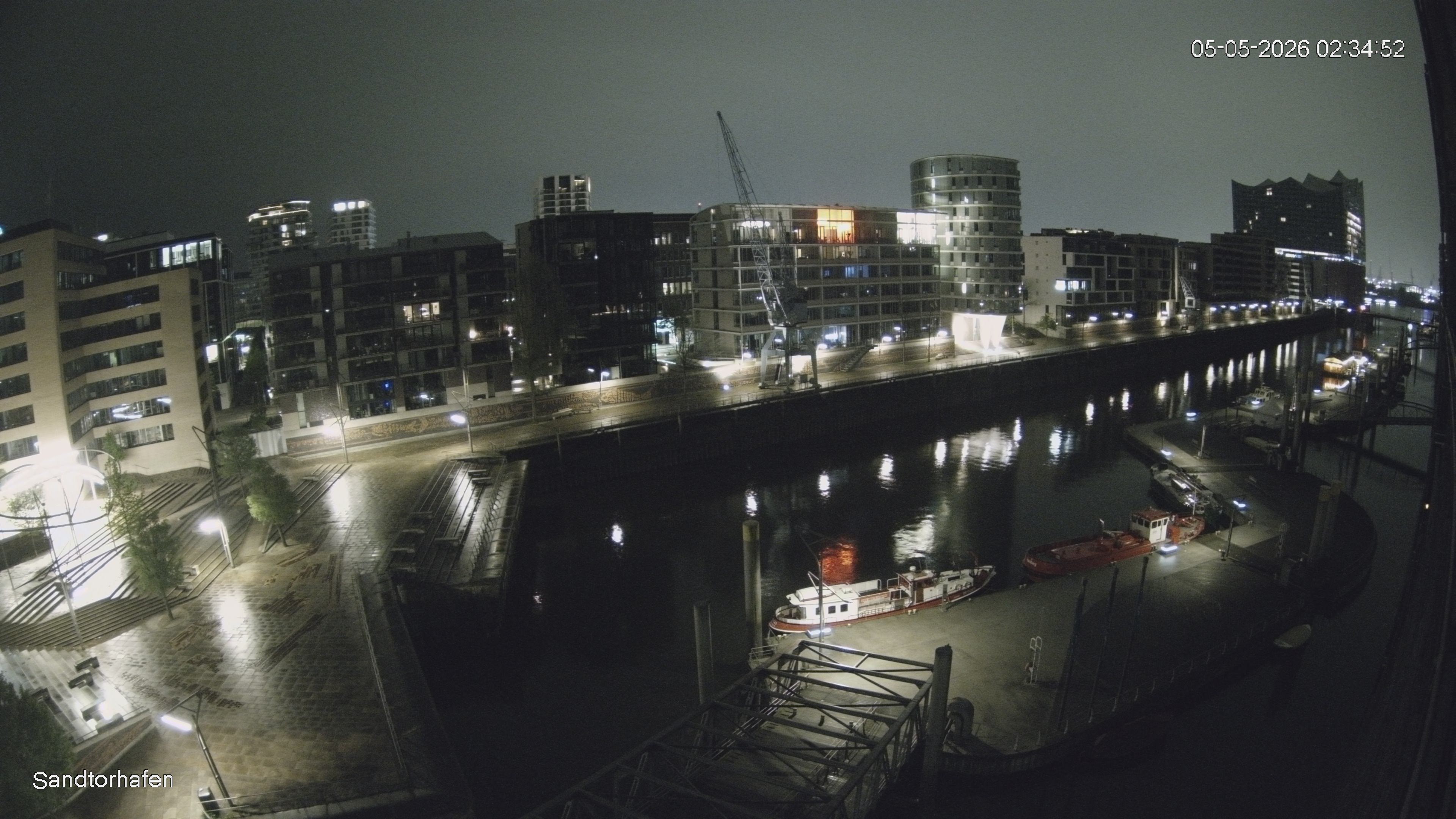 Archived image Webcam Harbour Hall Hamburg