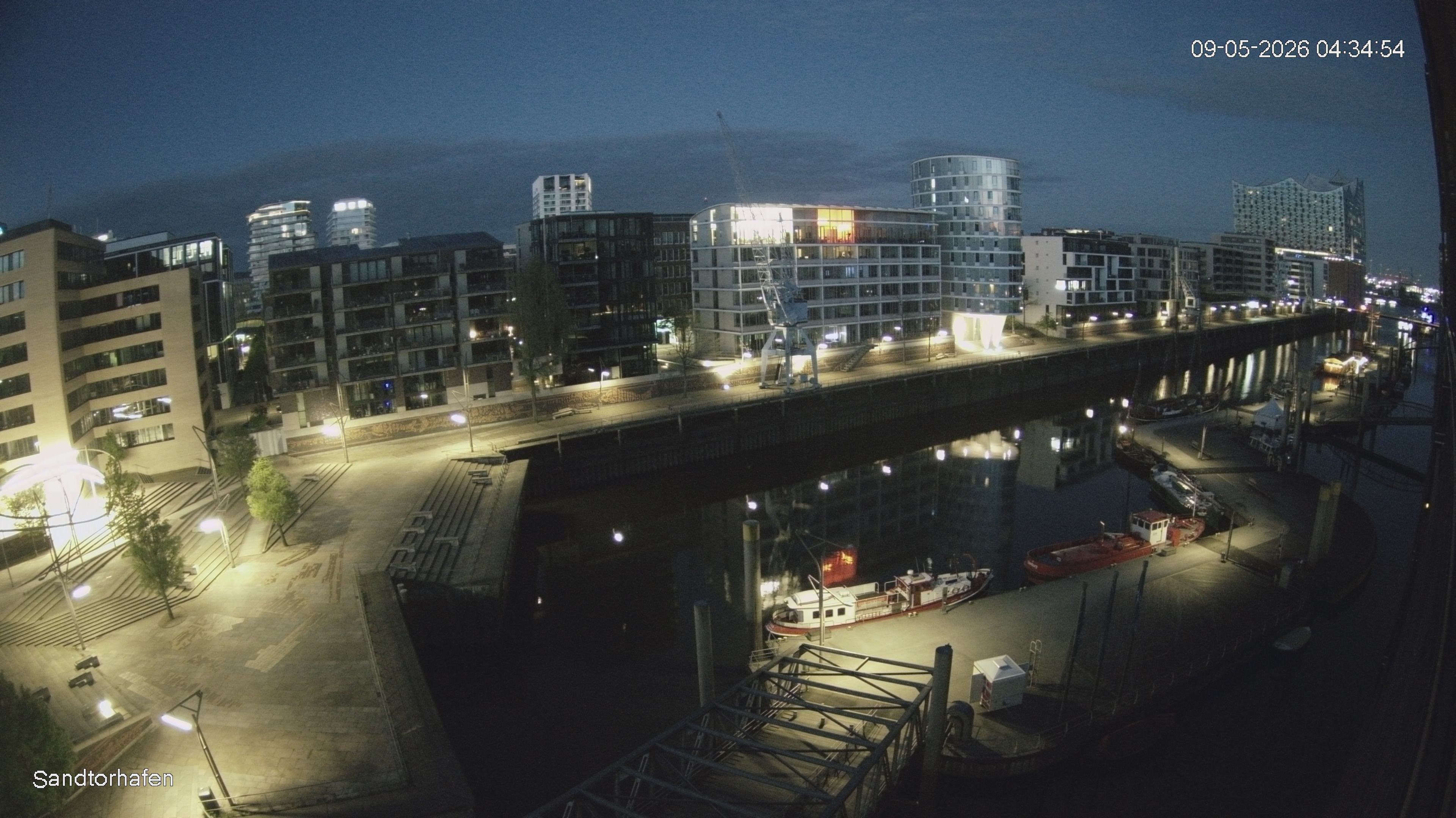 Archiv Foto Webcam Hamburg: HafenCity und Elbphilharmonie