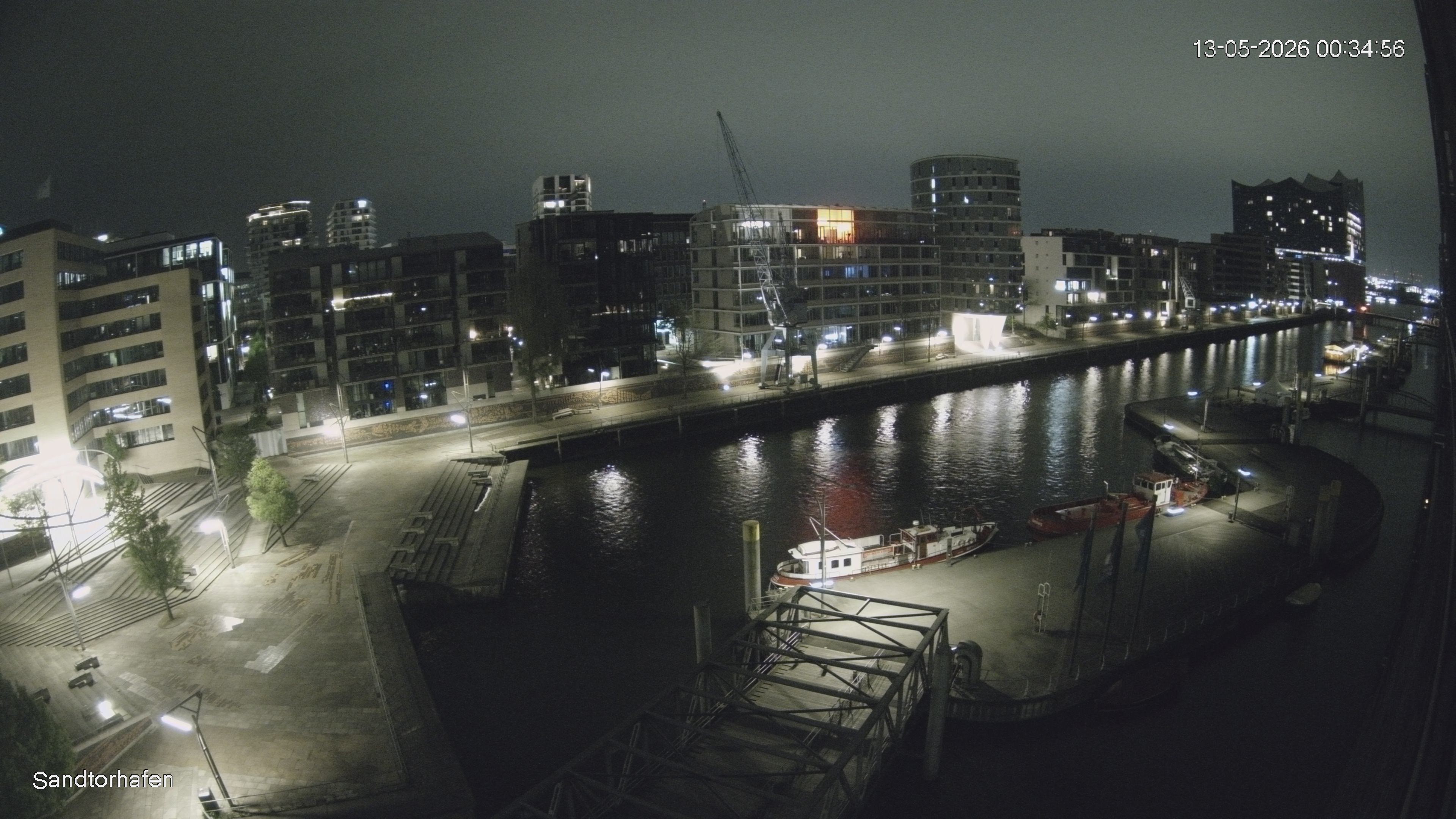 Archiv Foto Webcam Hamburg: HafenCity und Elbphilharmonie