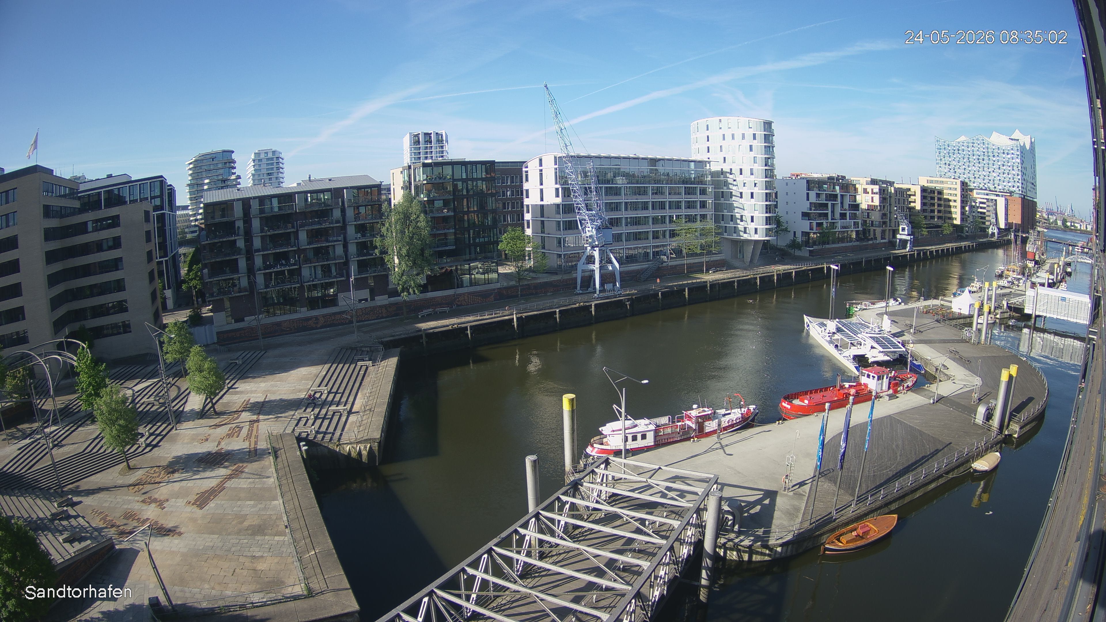 Archiv Foto Webcam Hamburg: HafenCity und Elbphilharmonie