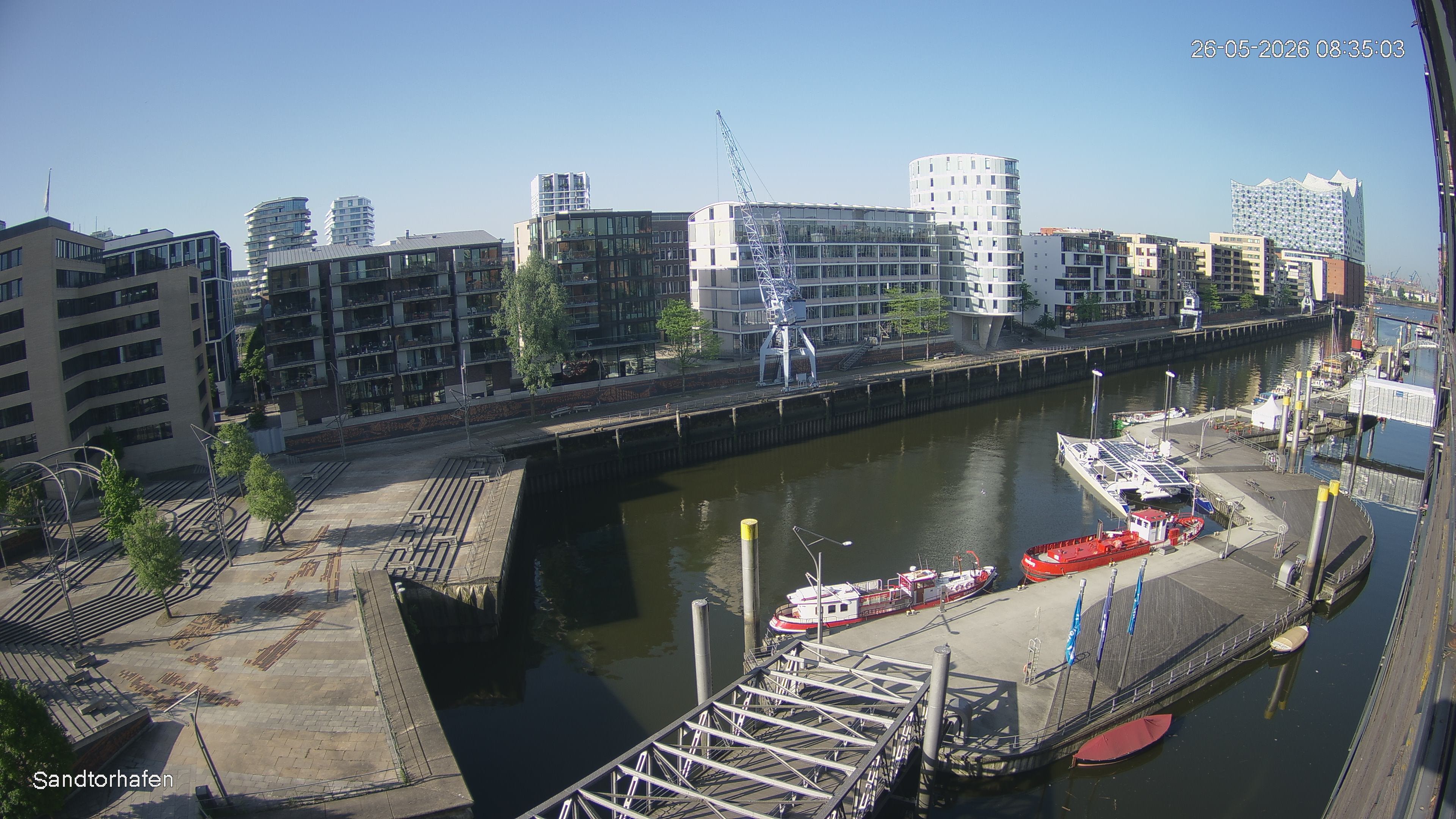 Archived image Webcam Harbour Hall Hamburg
