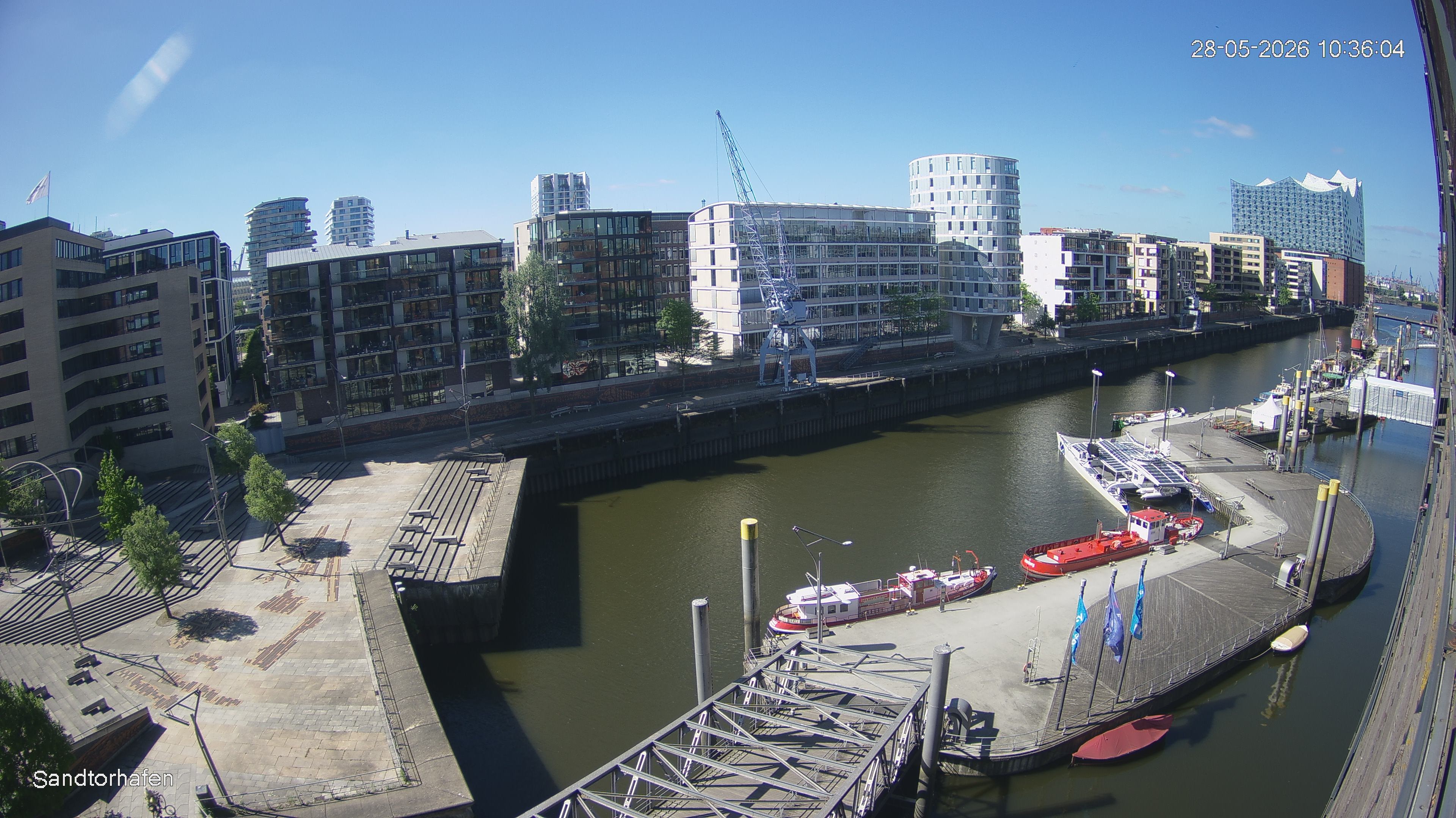 Archived image Webcam Harbour Hall Hamburg