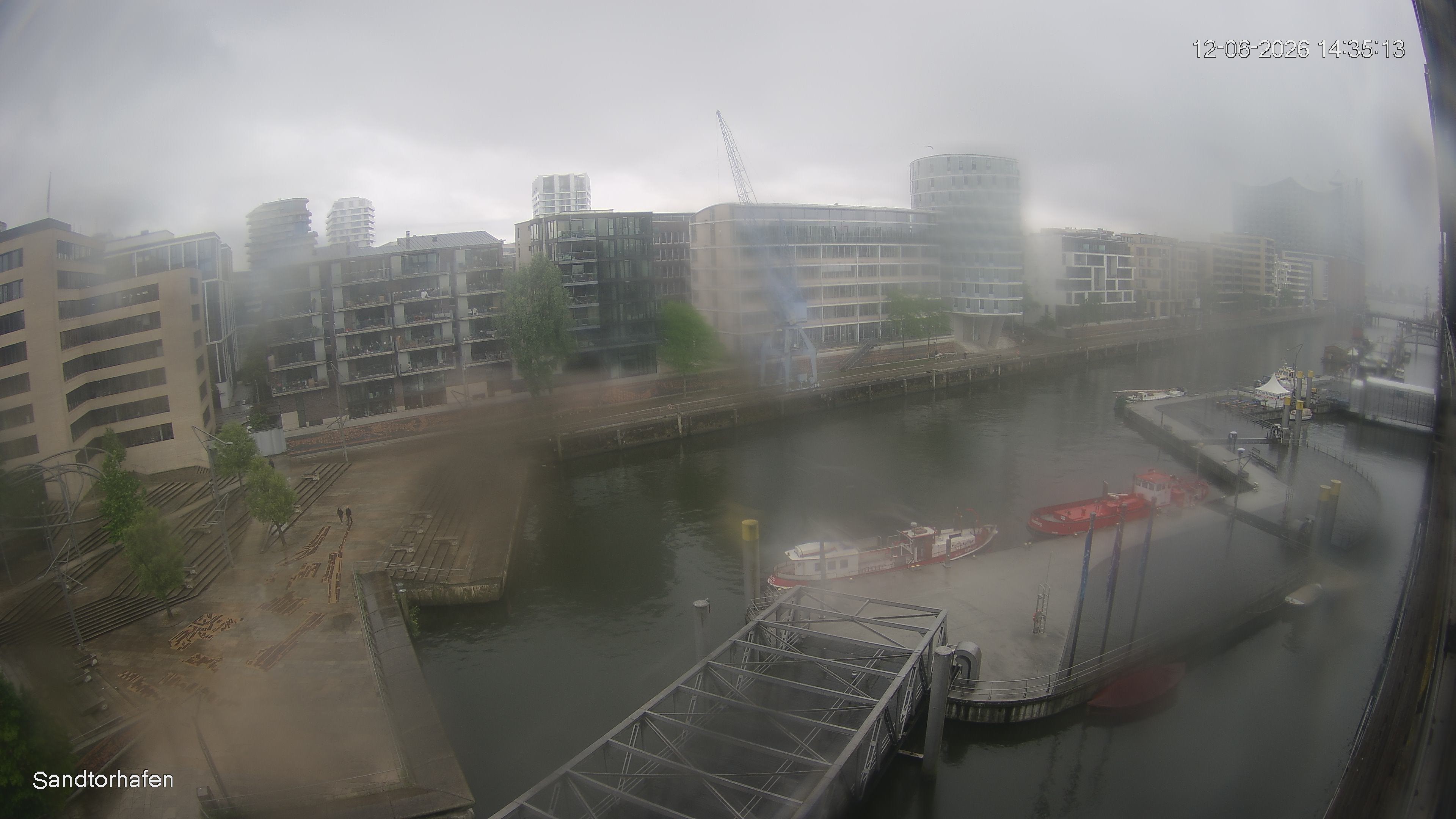 Archiv Foto Webcam Hamburg: HafenCity und Elbphilharmonie