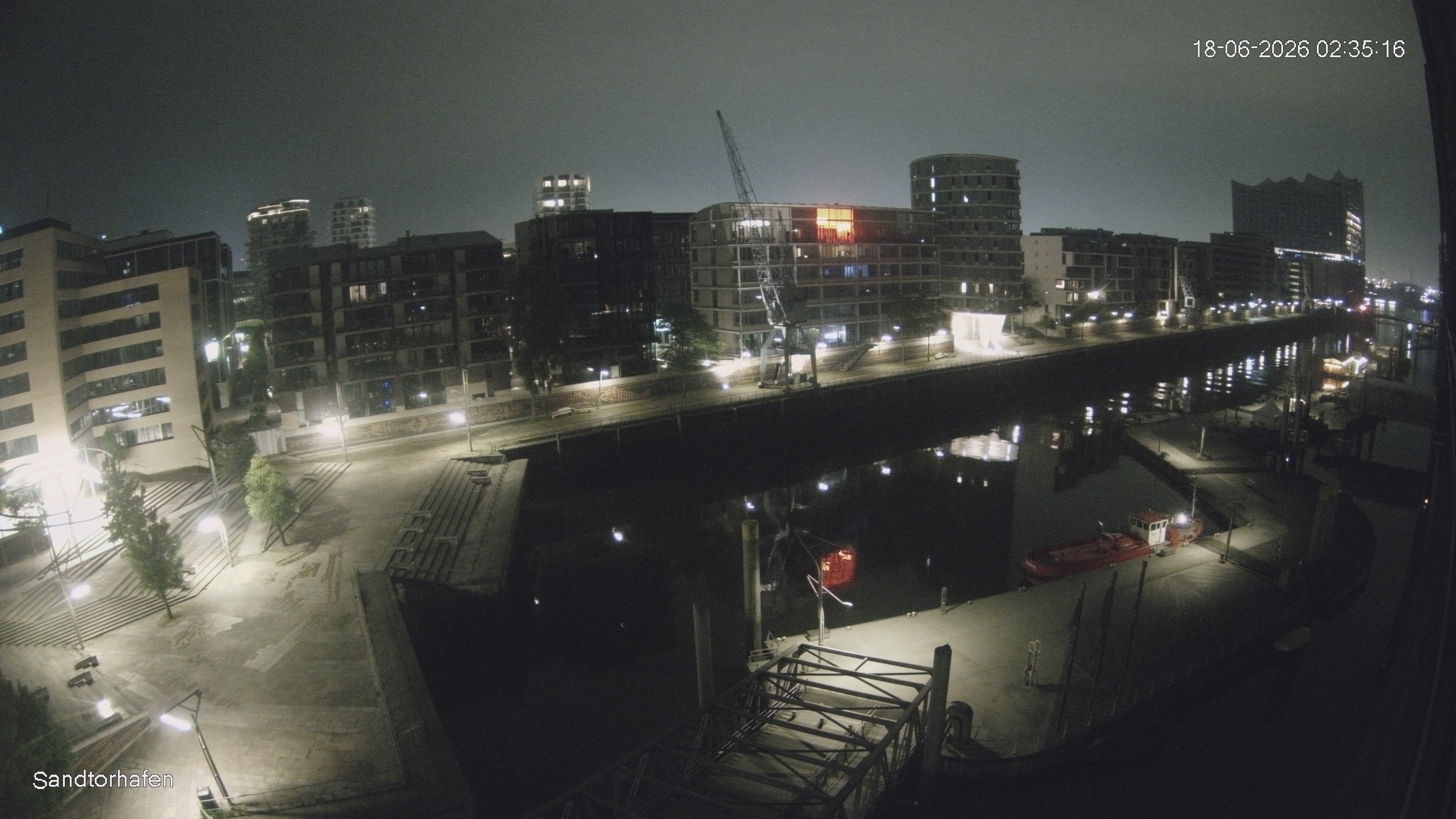 Archived image Webcam Harbour Hall Hamburg
