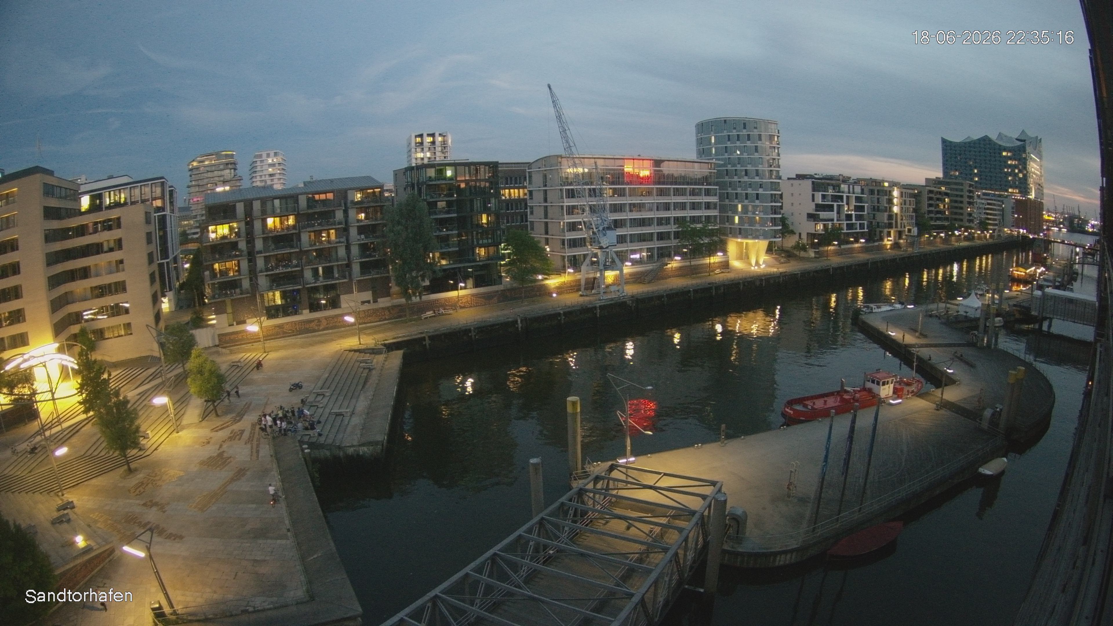 Archived image Webcam Harbour Hall Hamburg