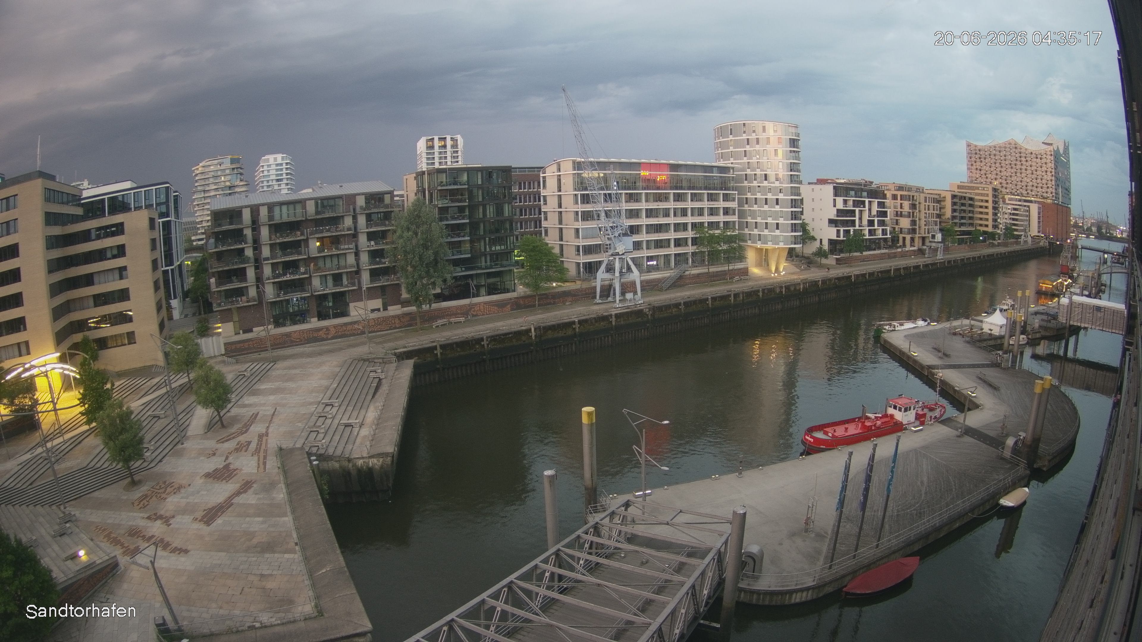 Archived image Webcam Harbour Hall Hamburg
