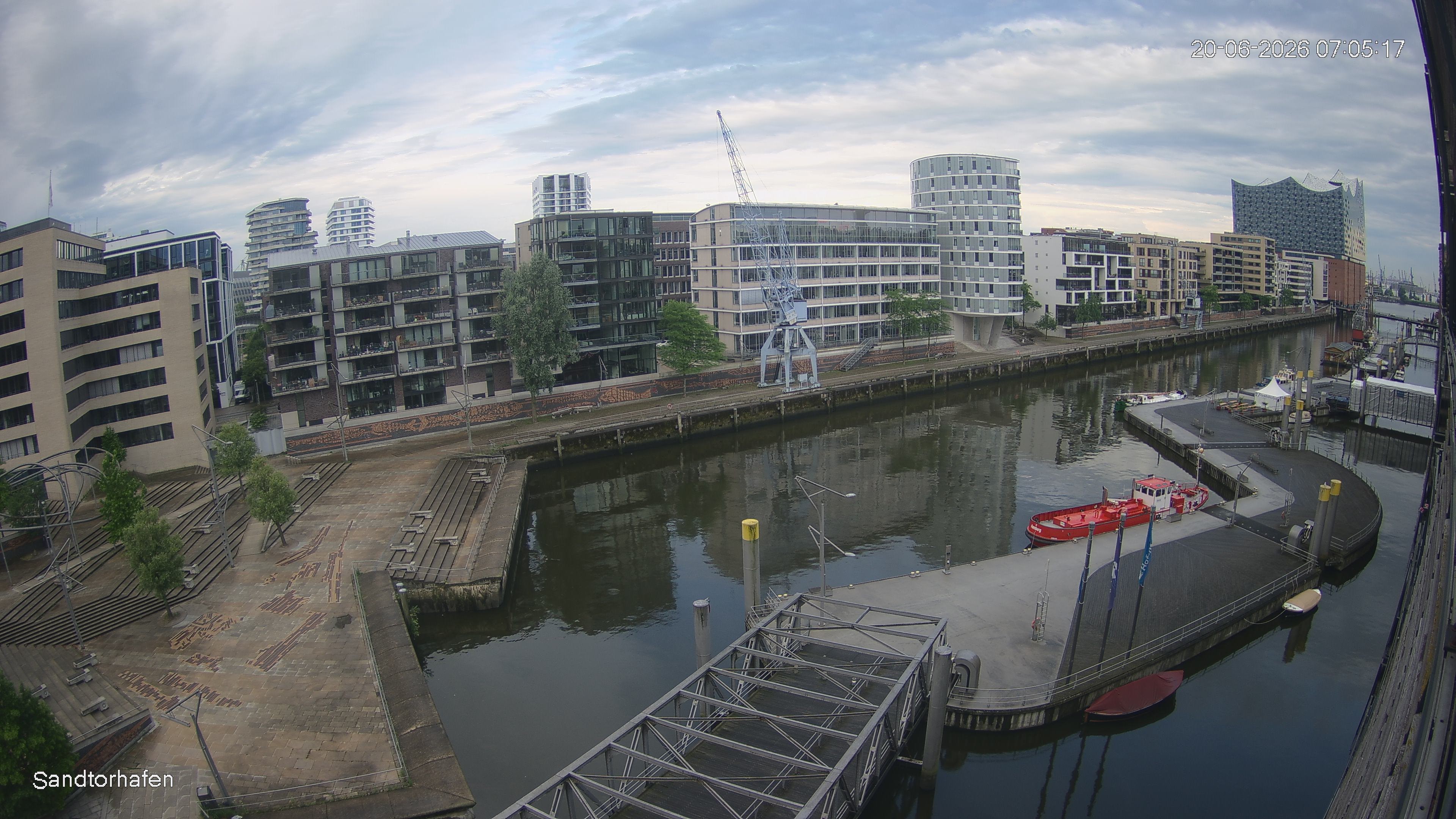 Archived image Webcam Harbour Hall Hamburg