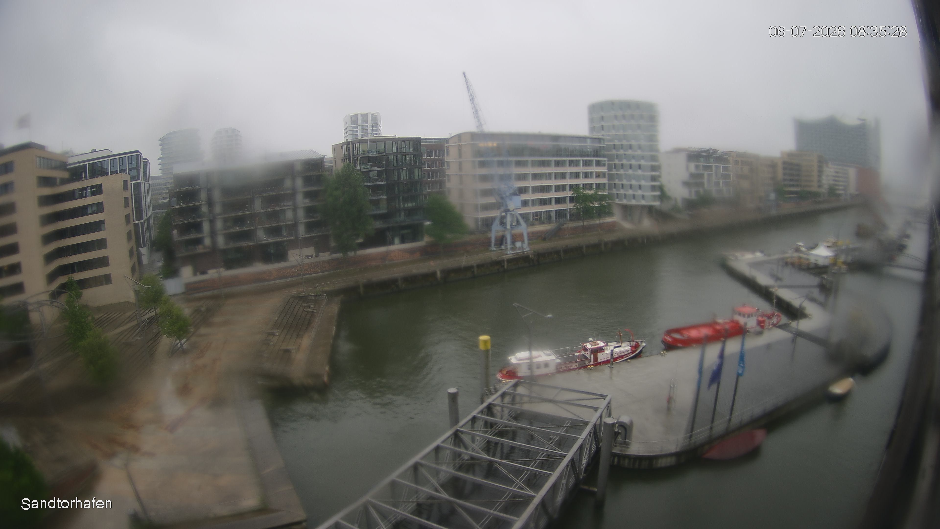 Archiv Foto Webcam Hamburg: HafenCity und Elbphilharmonie