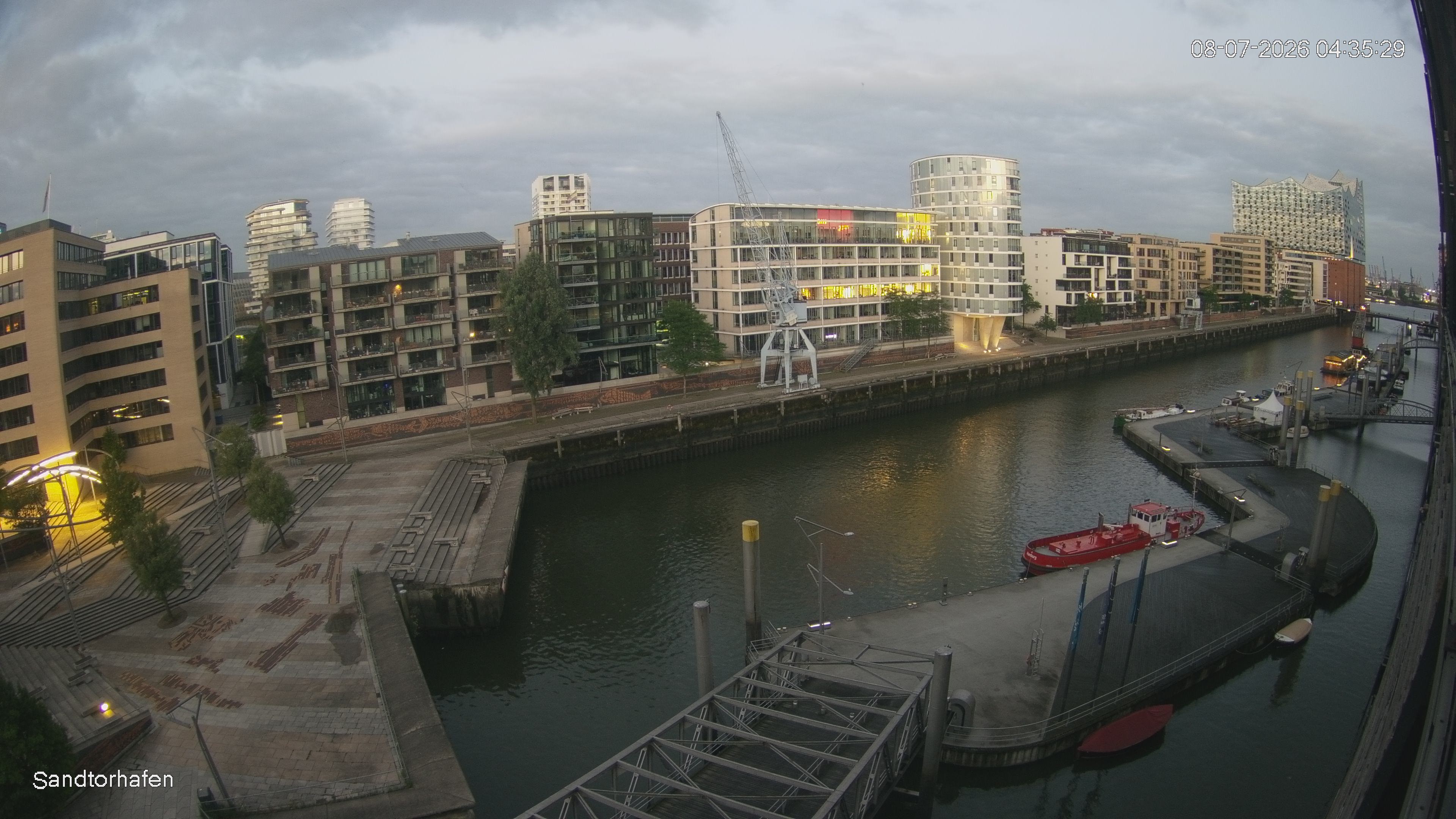Archived image Webcam Harbour Hall Hamburg