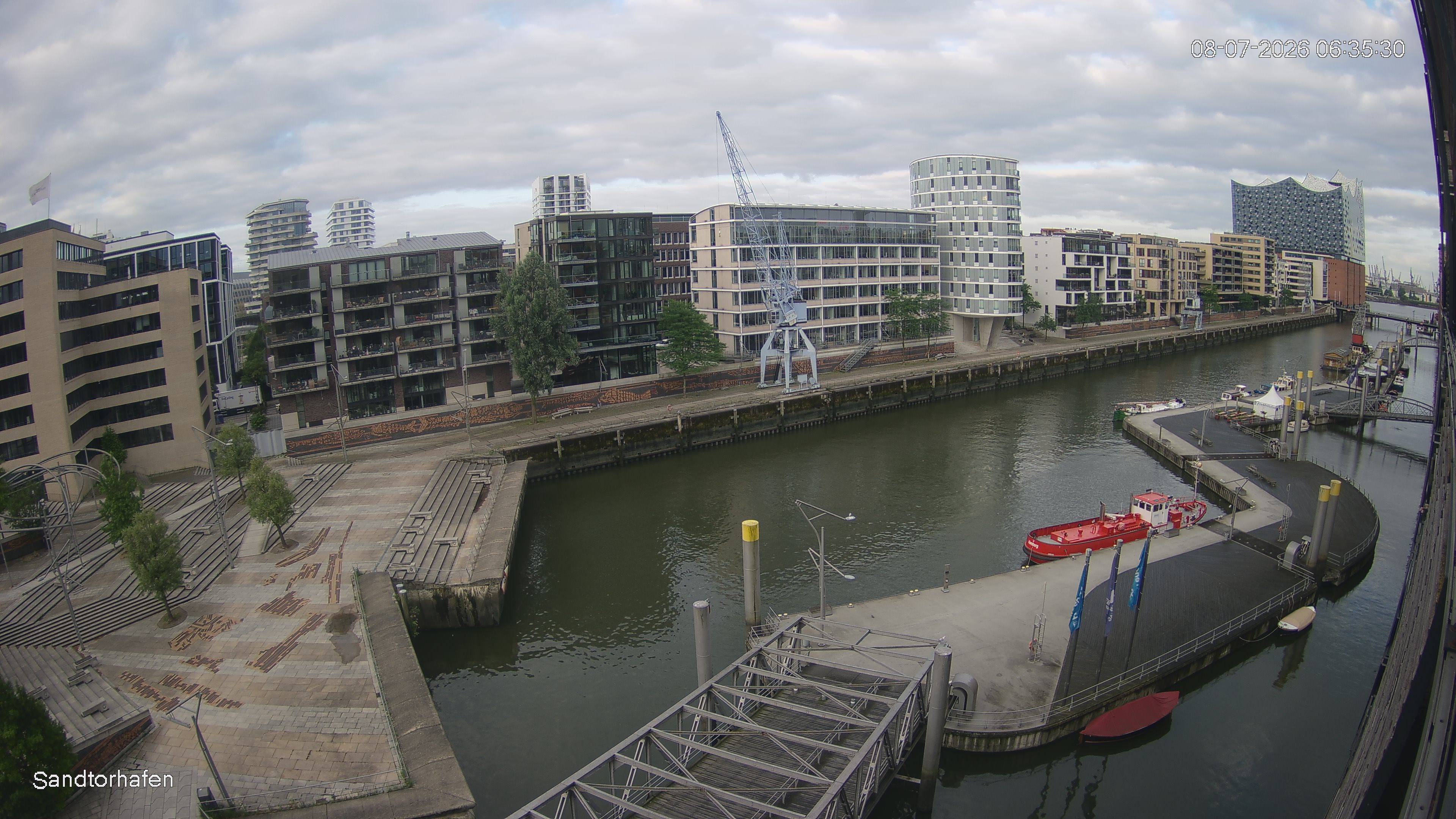 Archived image Webcam Harbour Hall Hamburg