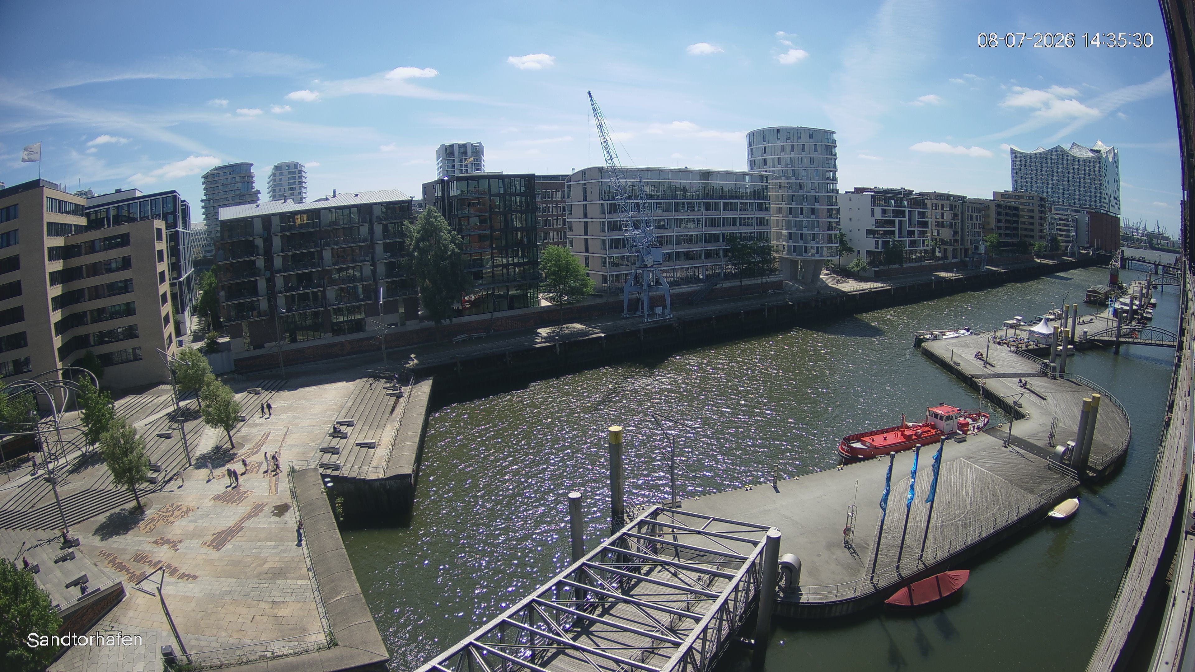 Archived image Webcam Harbour Hall Hamburg