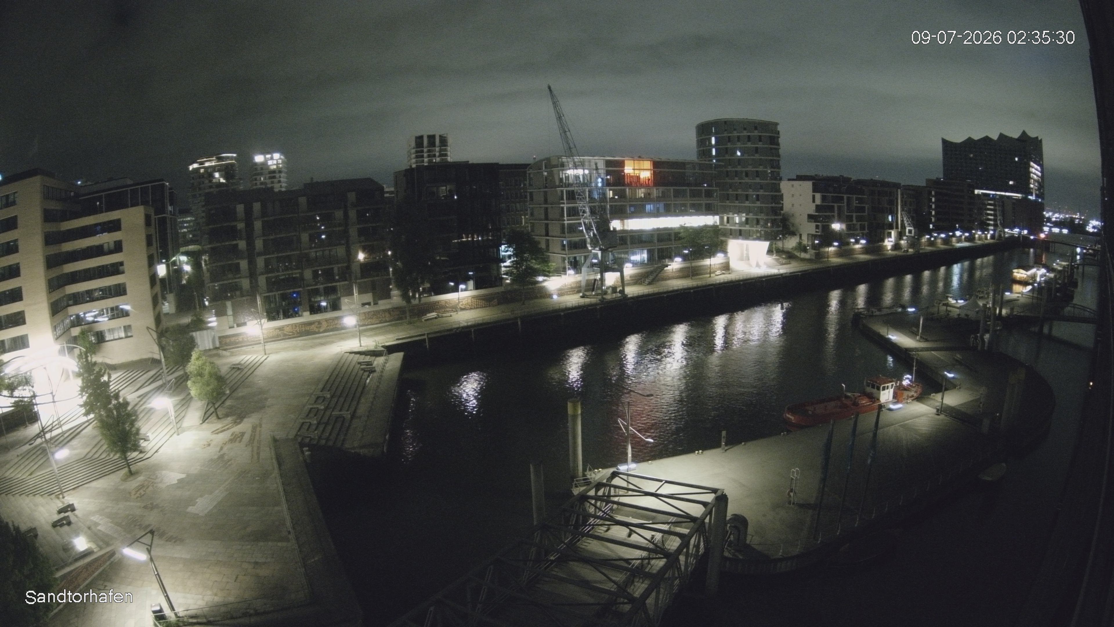 Archiv Foto Webcam Hamburg: HafenCity und Elbphilharmonie